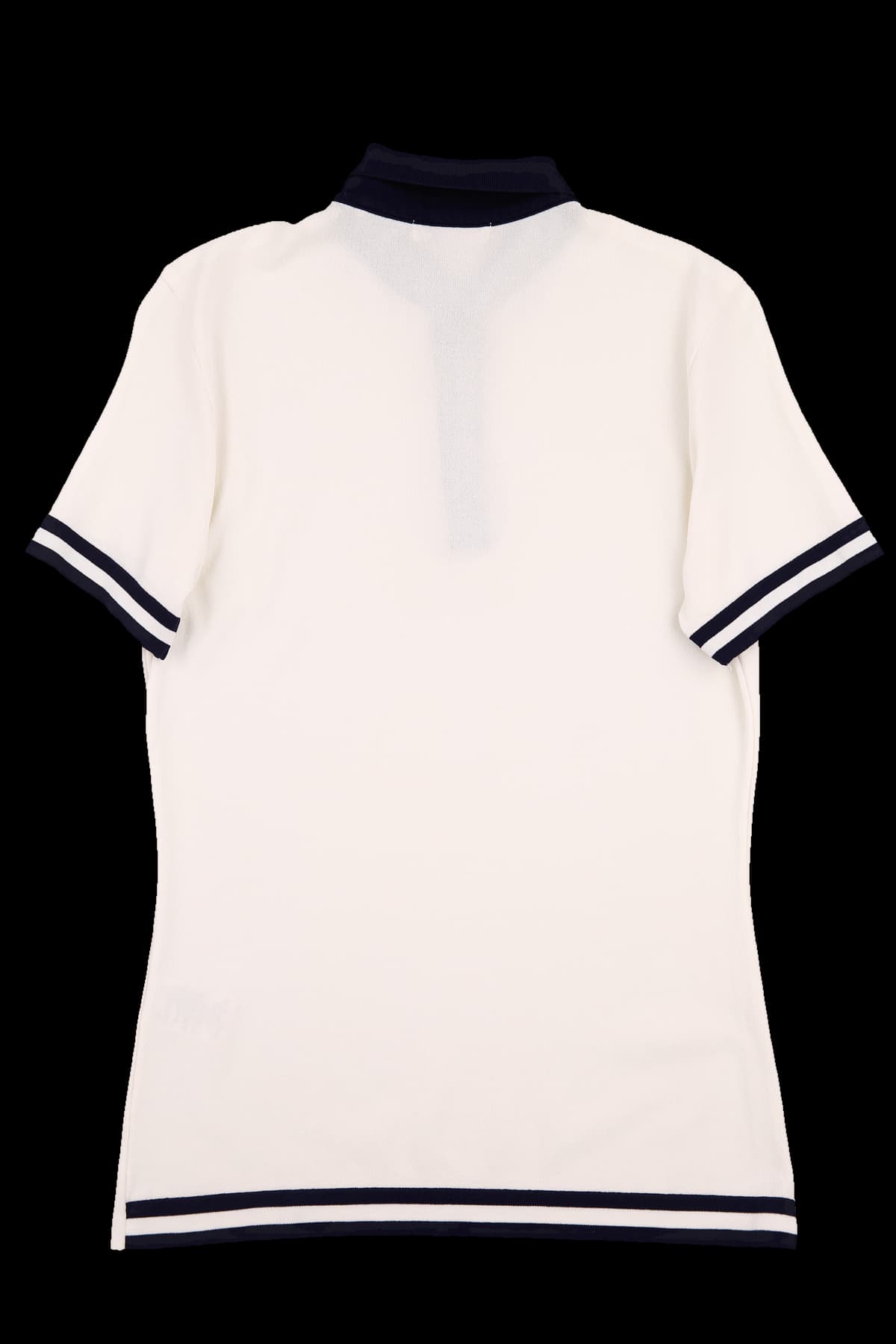 소매 카라 배색 반팔 니트