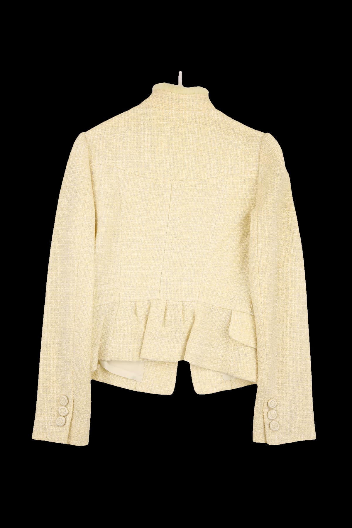 버튼 트위드 자켓