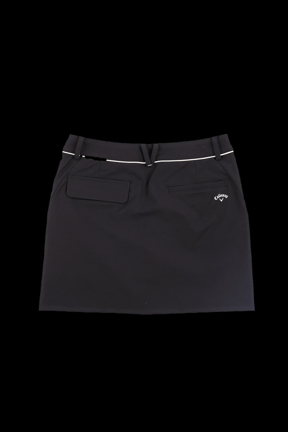 배색라인 베이직 스커트