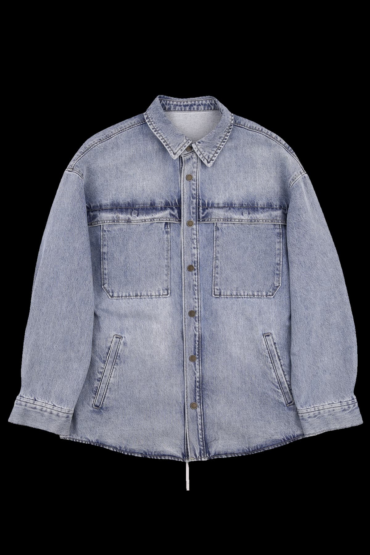 [남성]빈티지 워싱 연청 데님 자켓