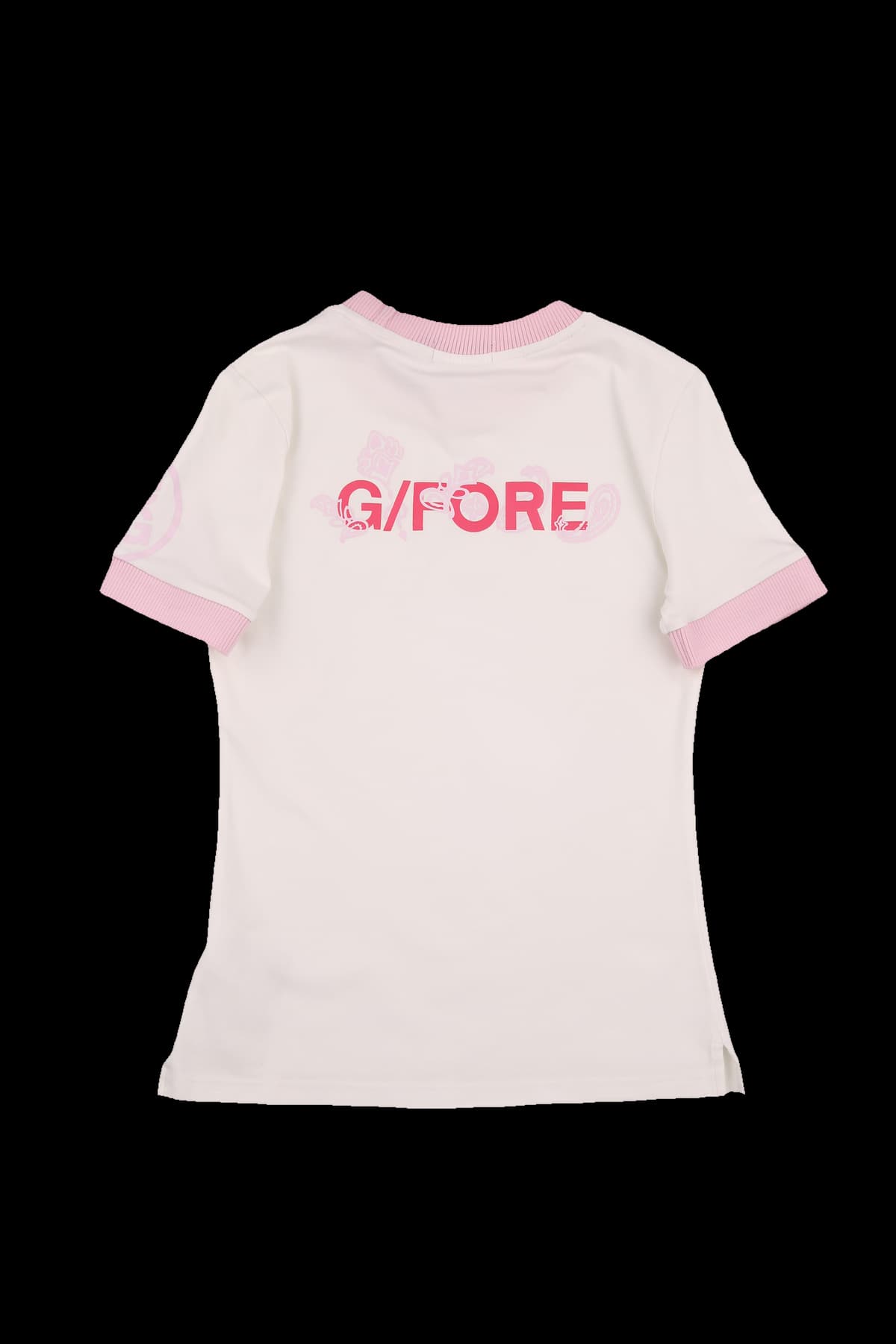 배색 반팔 라운드 티셔츠