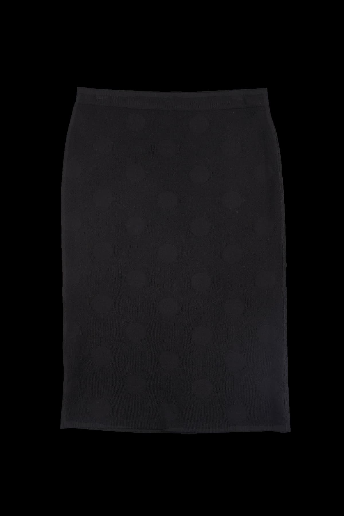 도트 패턴 니트 스커트