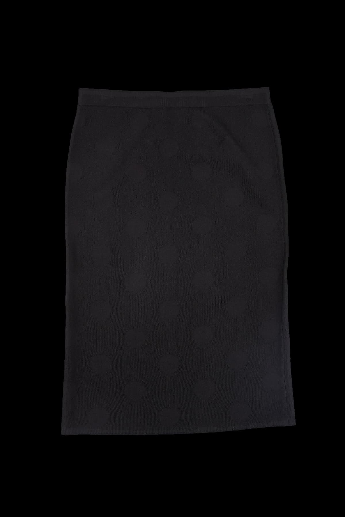 도트 패턴 니트 스커트