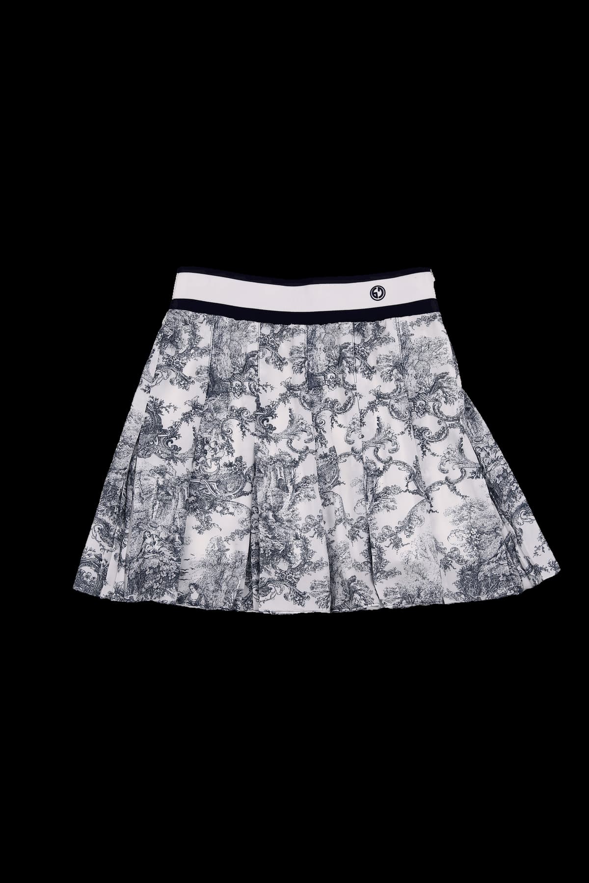 네이처 모티브 프린트 스커트