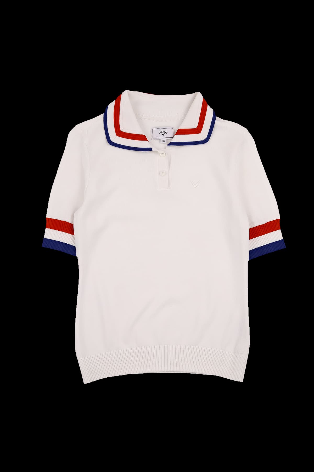 트리플 트랙 반팔 니트