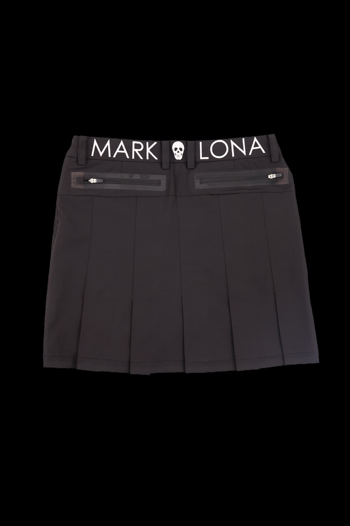 백 자수 플리츠 스커트