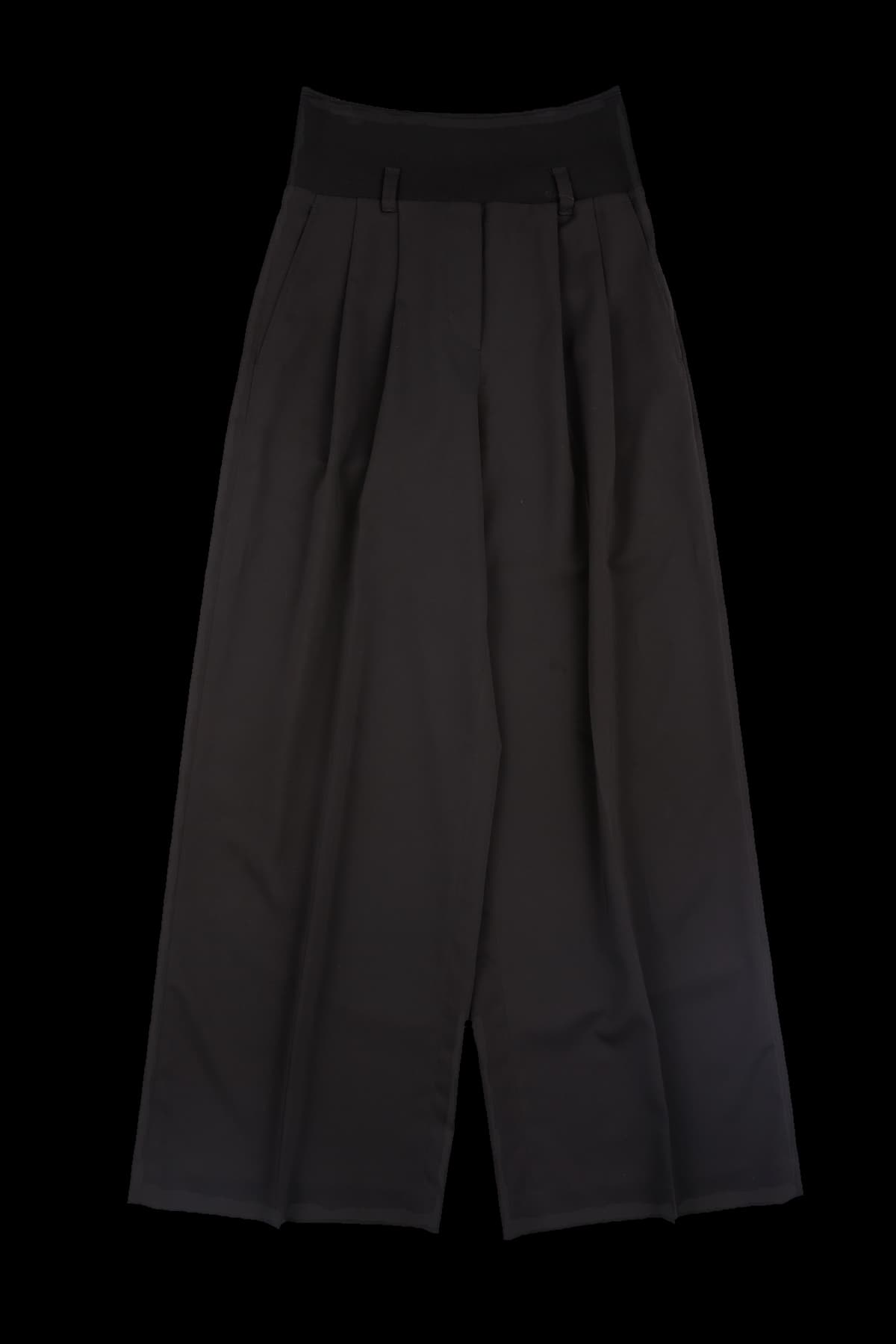 핀턱와이드 슬랙스