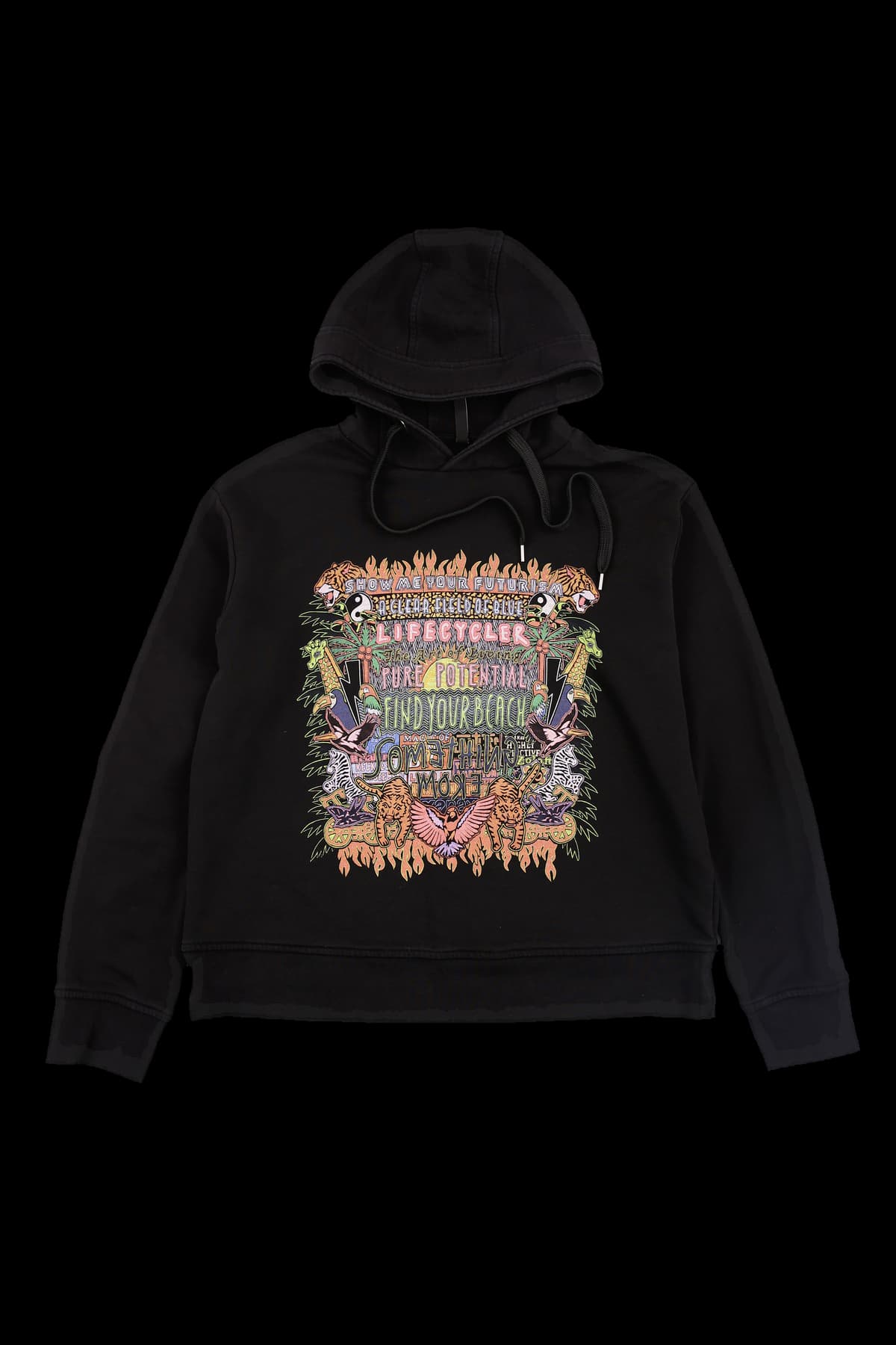 [남성] 프린팅 후드 티셔츠