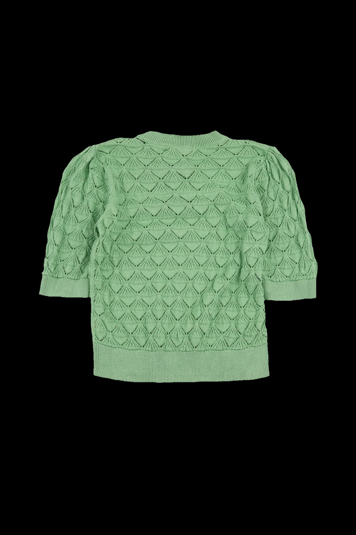 [키즈][새상품] 쉘 패턴 반팔 니트