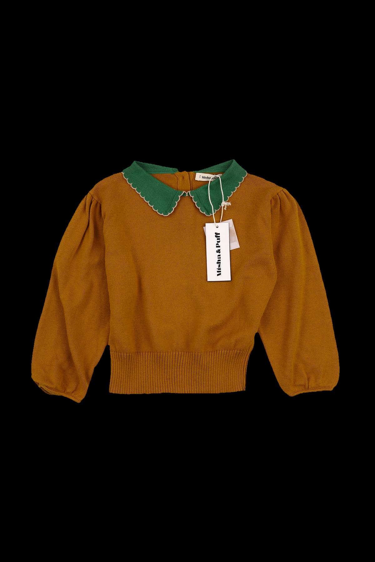 [키즈][새상품] 카라 배색 긴팔 니트