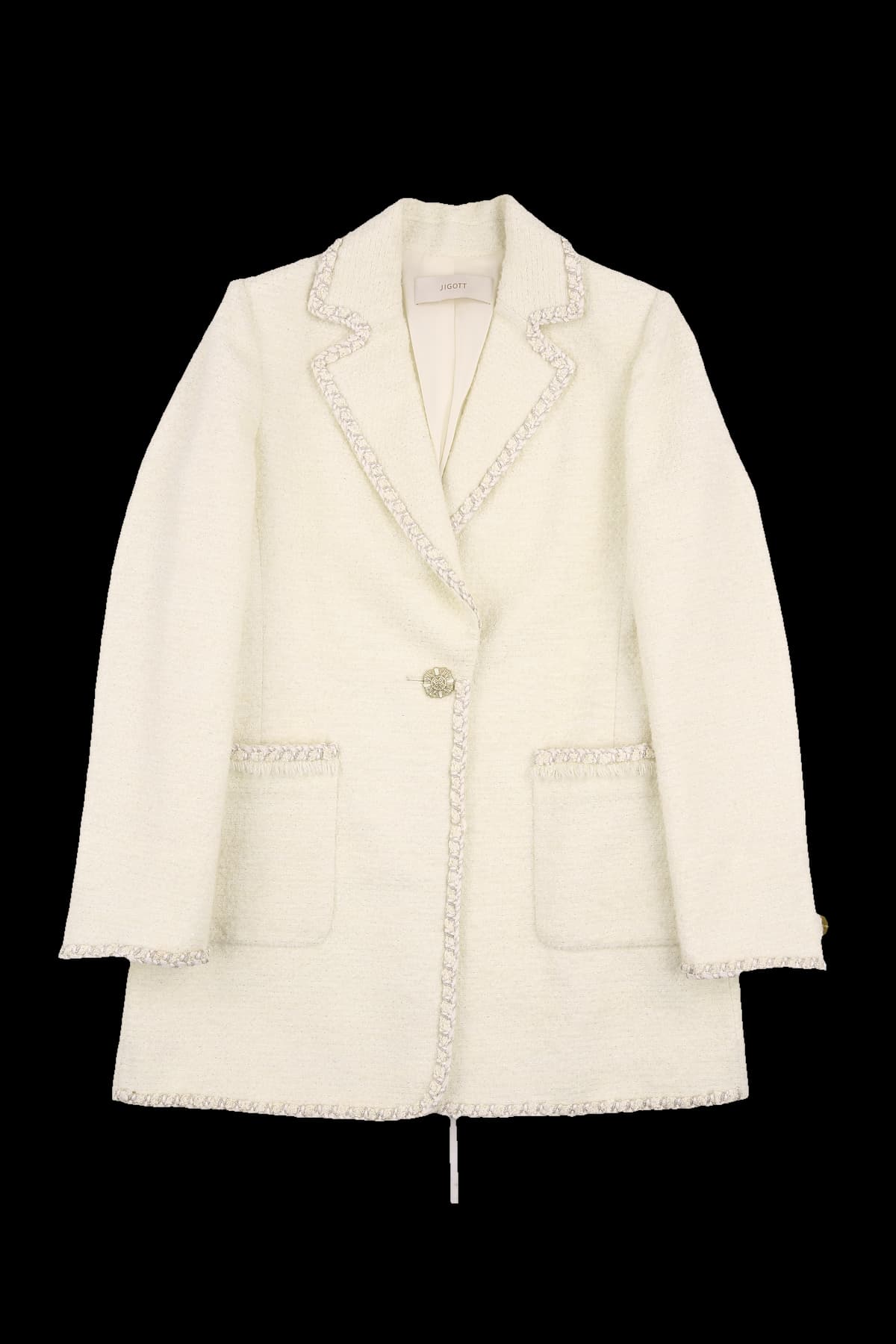 글리터 트위드 자켓