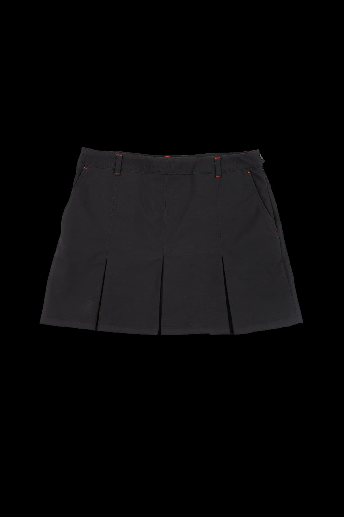 백 자수 포인트 스커트