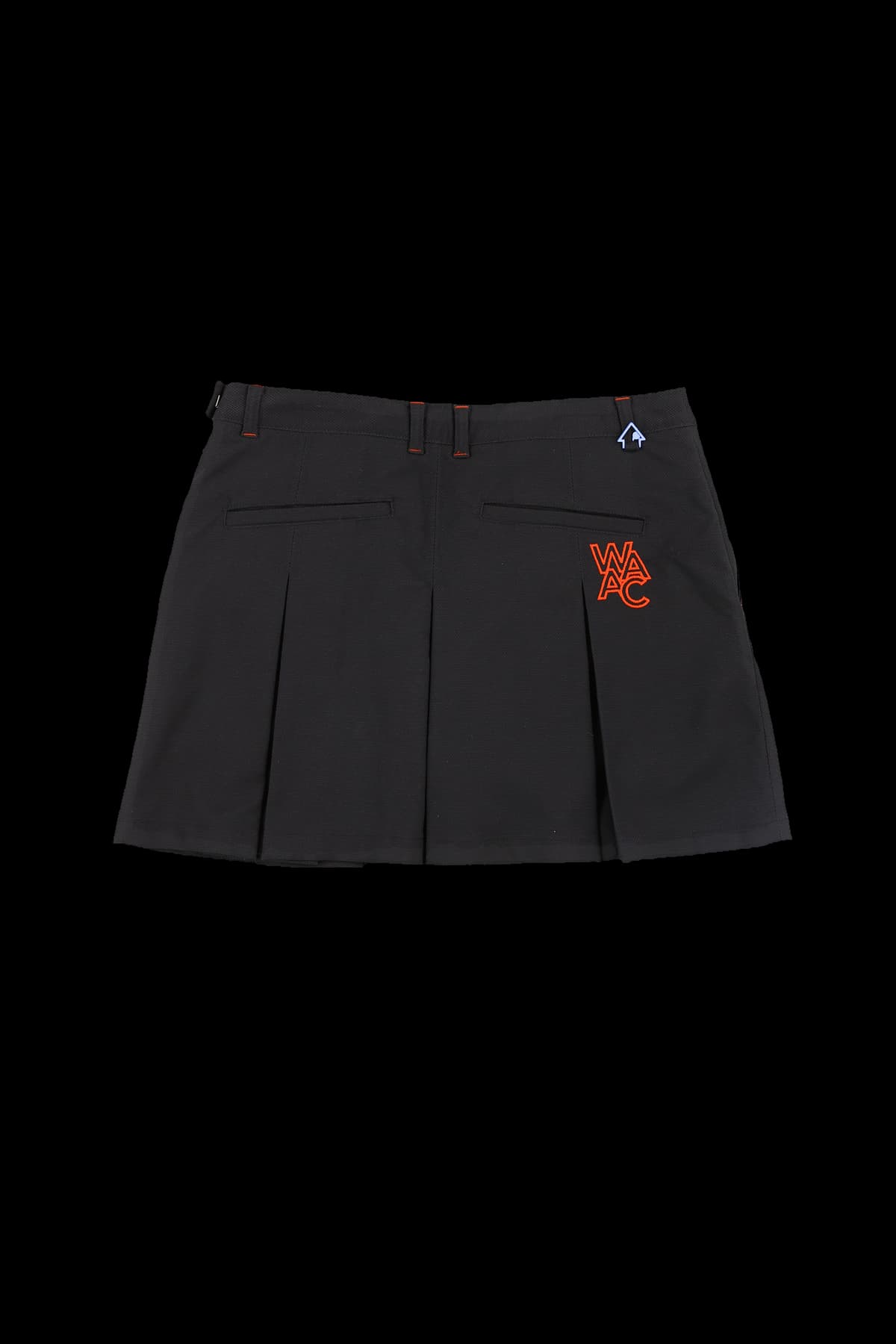 백 자수 포인트 스커트