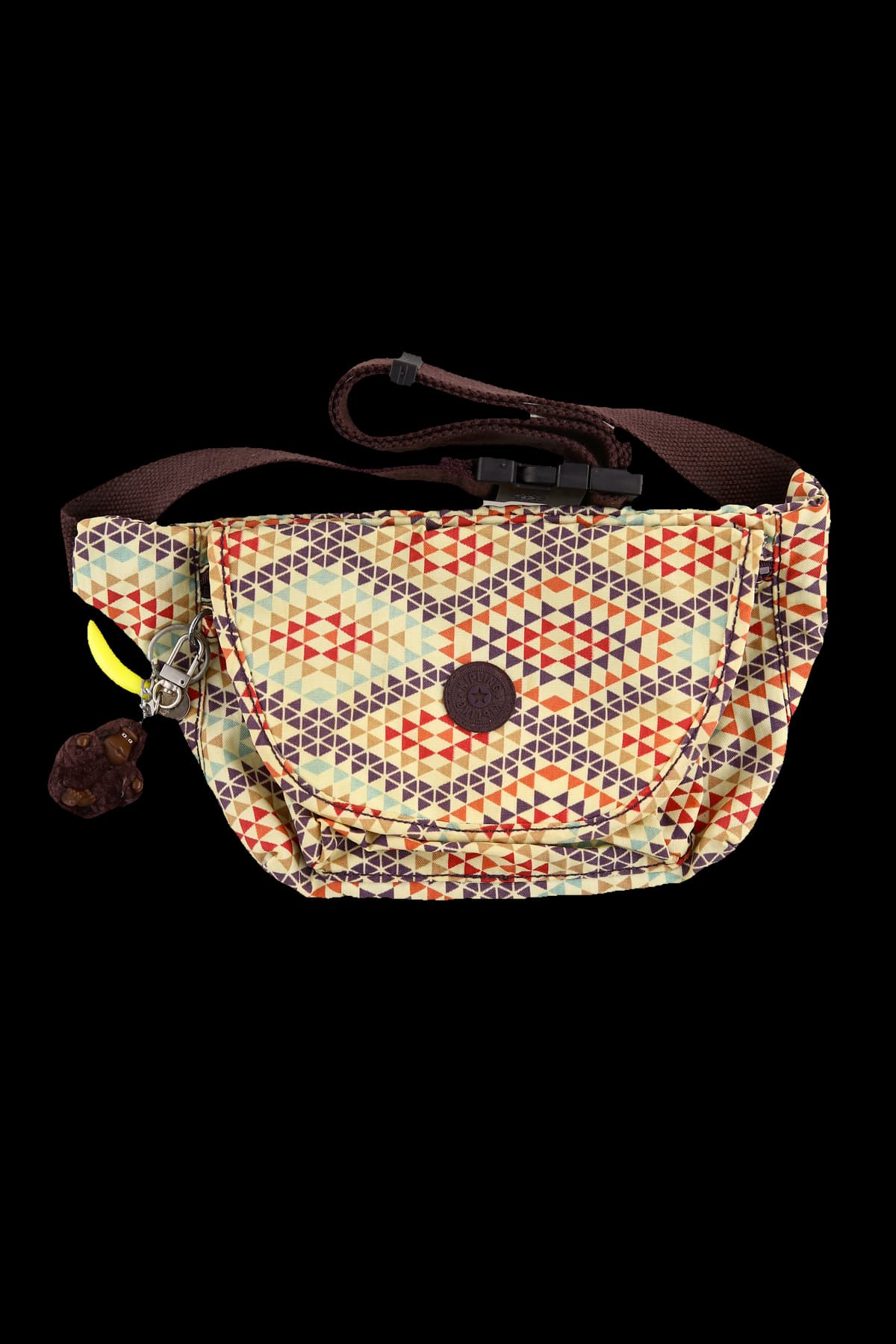 삼각 패턴 캐주얼 힙백