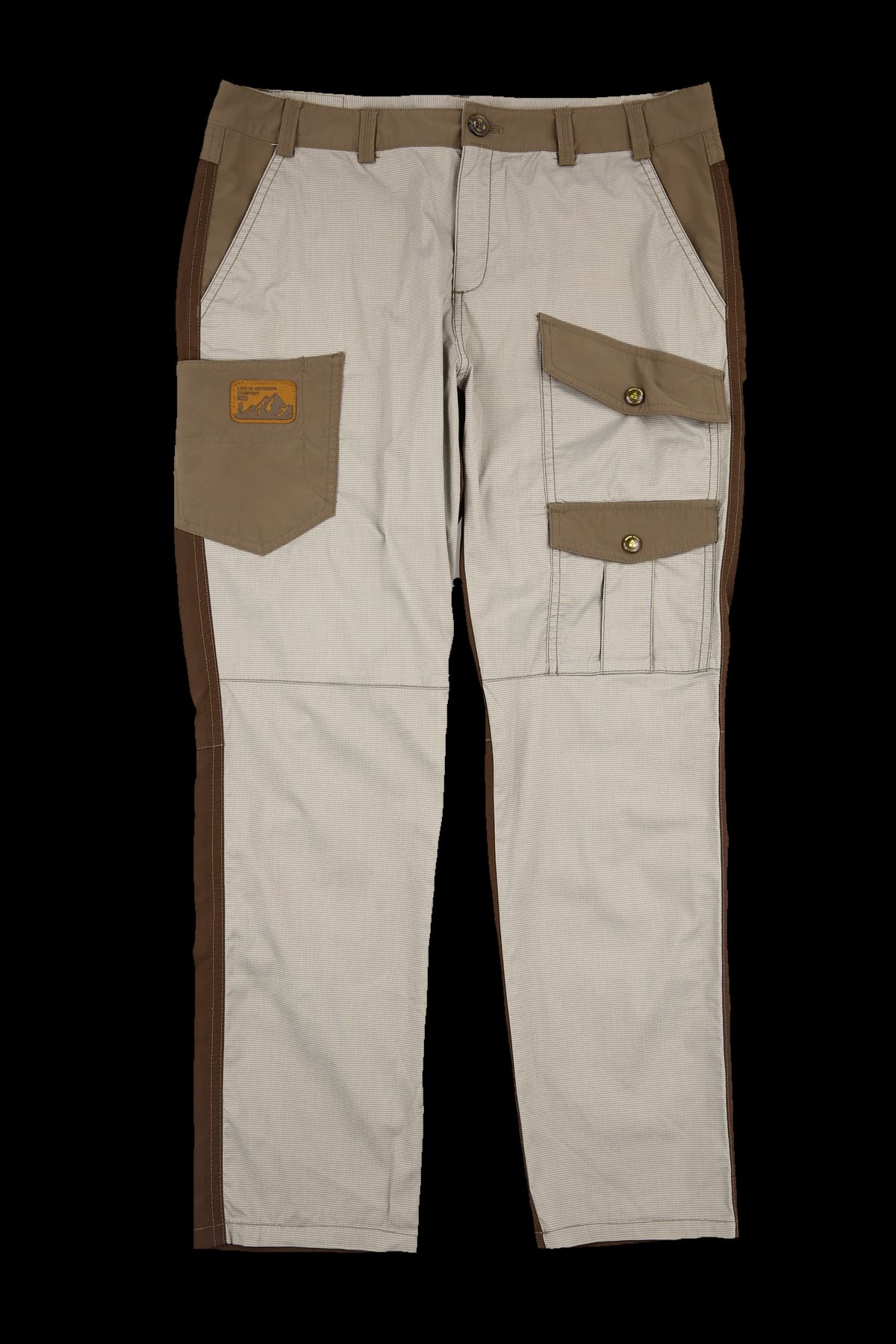 배색 포켓 아웃도어 팬츠