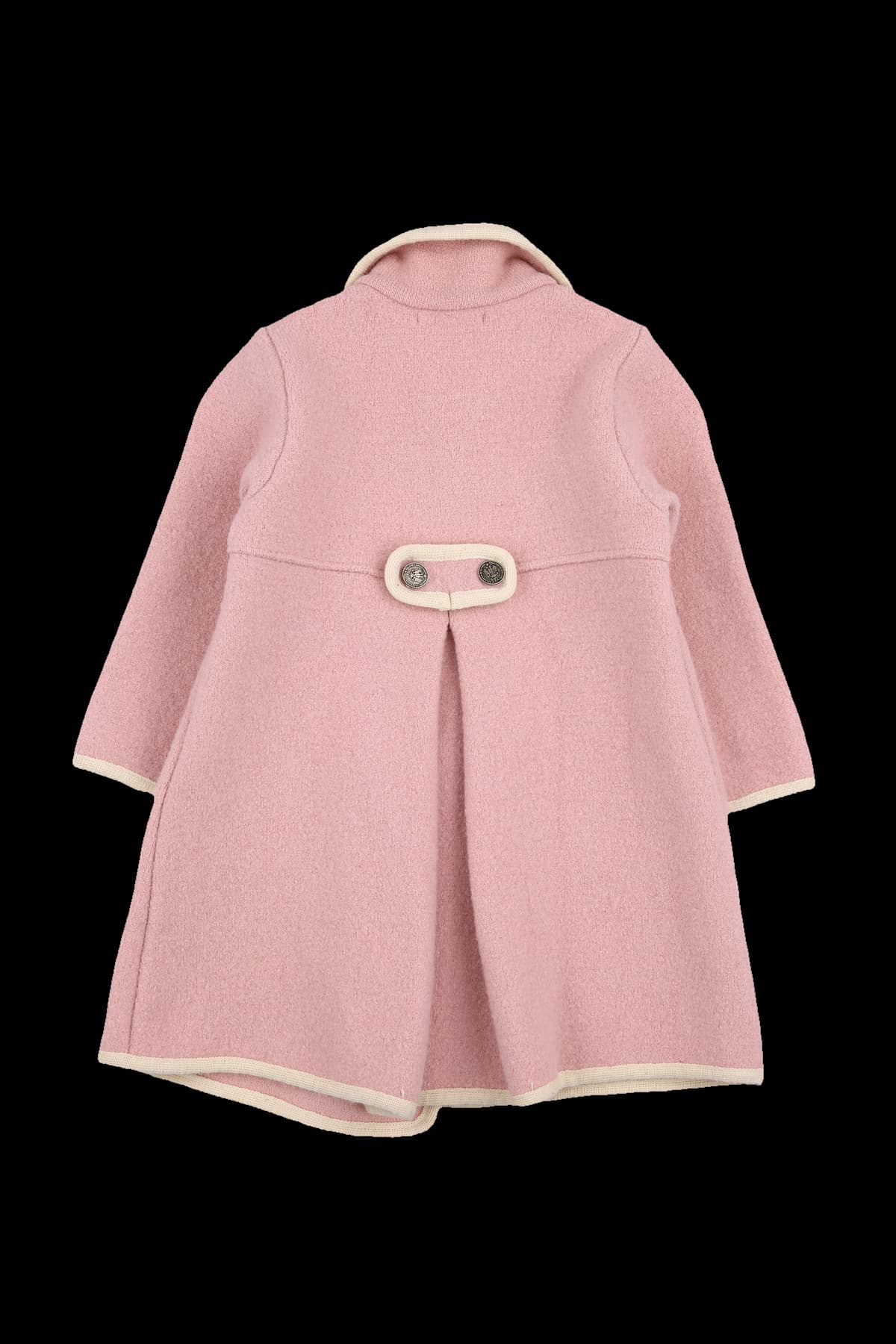 [키즈] 투버튼 배색 울 코트