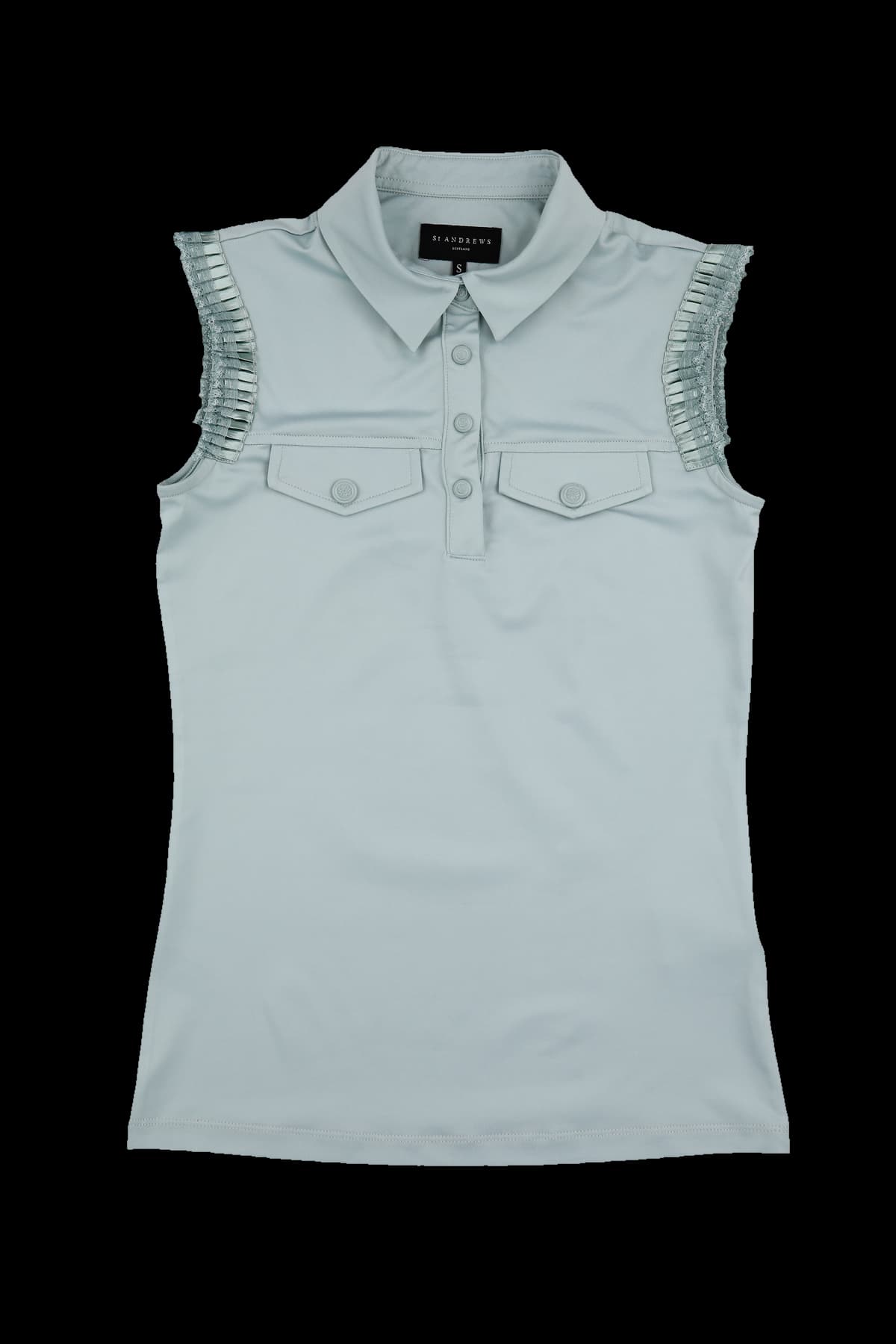 포켓 카라 슬리브리스 티셔츠