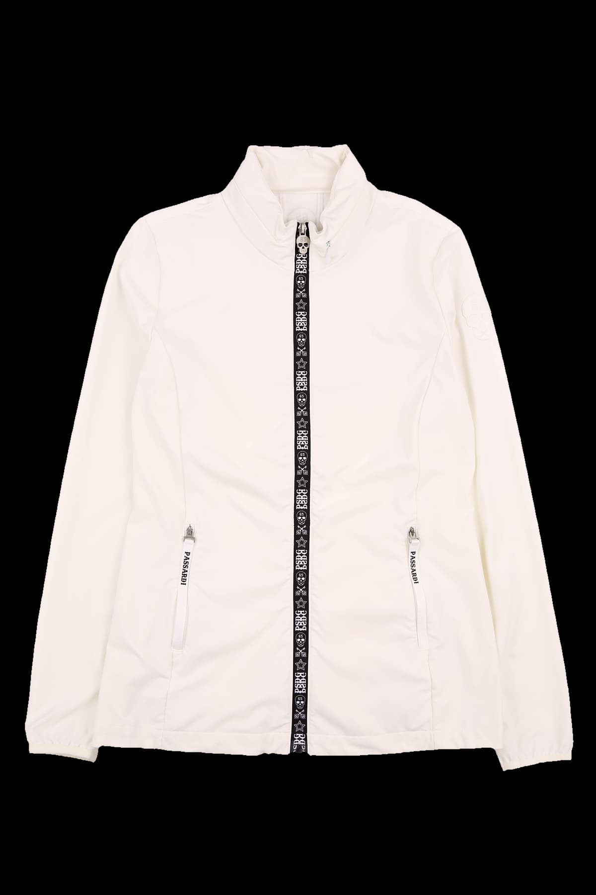 라인 프린팅 집업 자켓