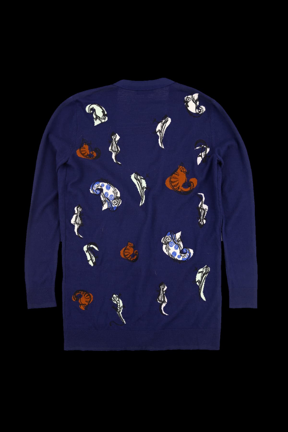 자수 프린팅 가디건