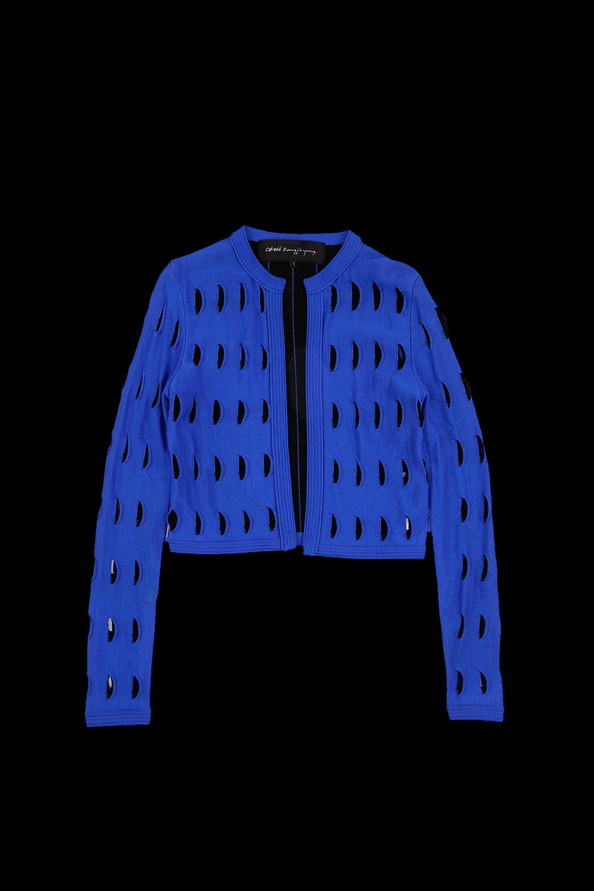 데미지 니트 가디건