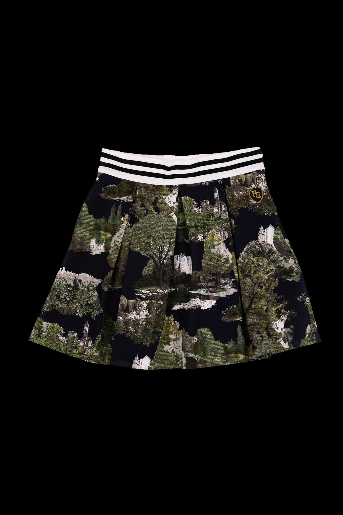 트리 프린팅 밴딩 스커트