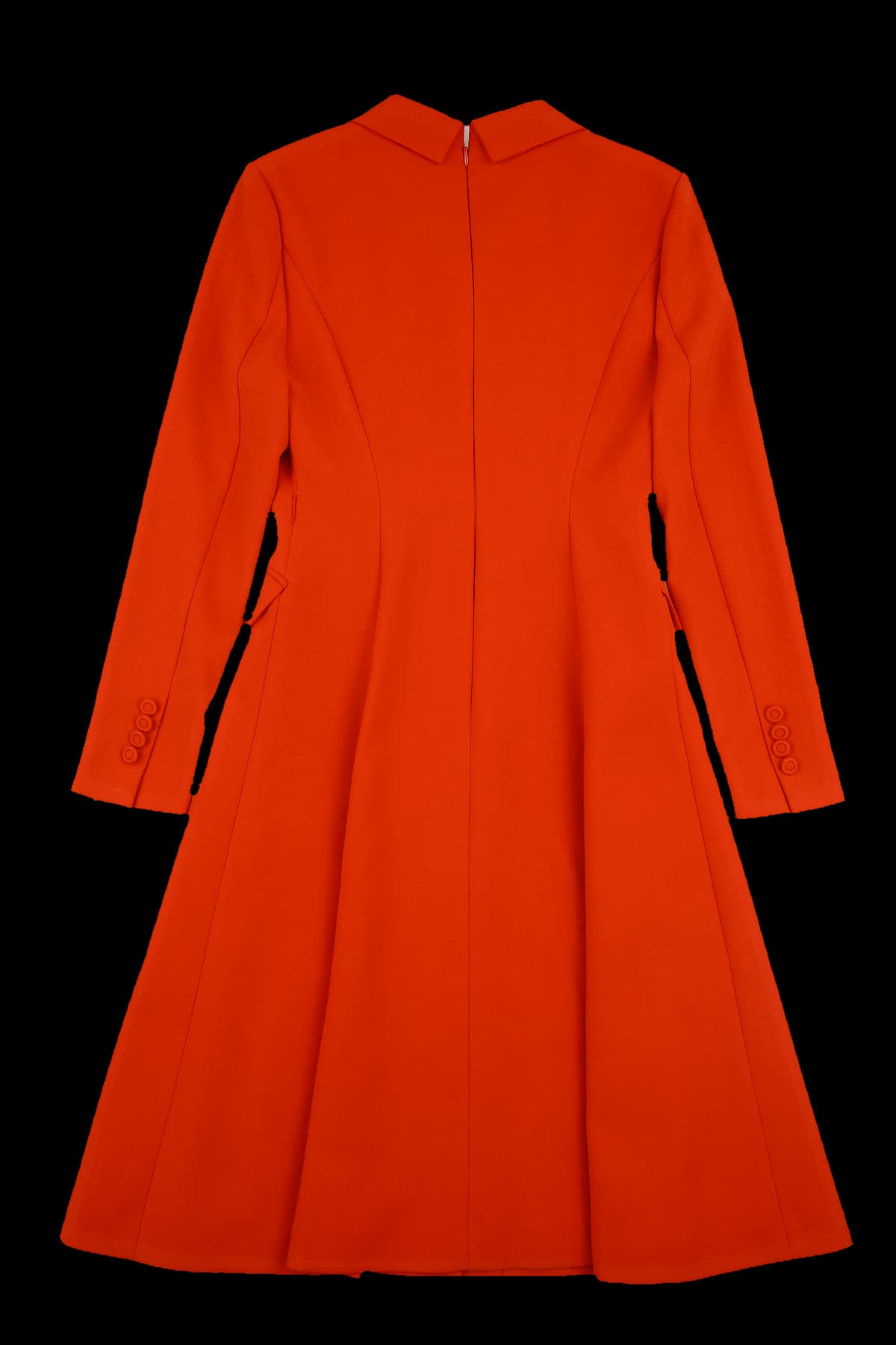 라펠 카라 플레어 원피스