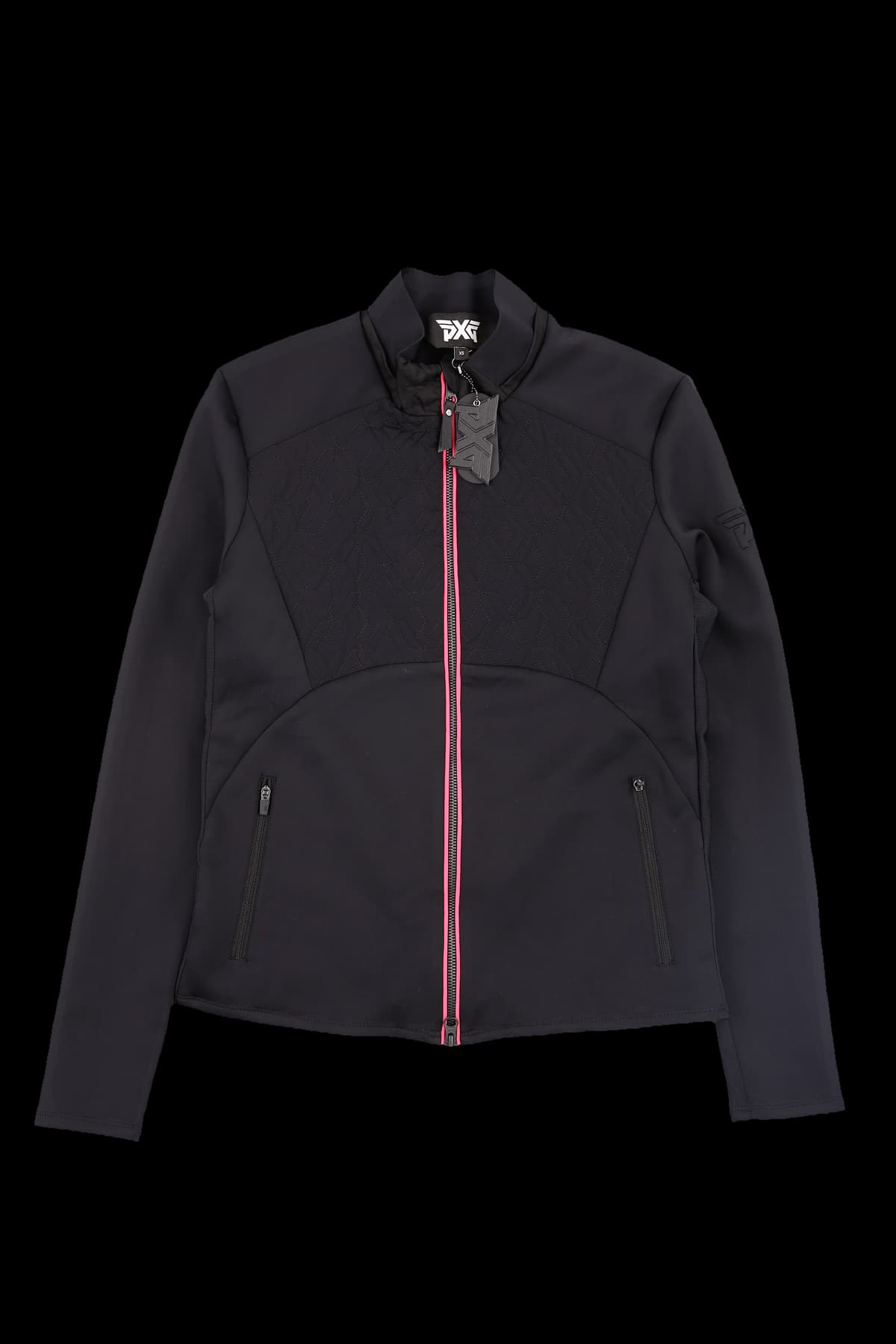 [새상품] 퀼팅 패널 집업 자켓