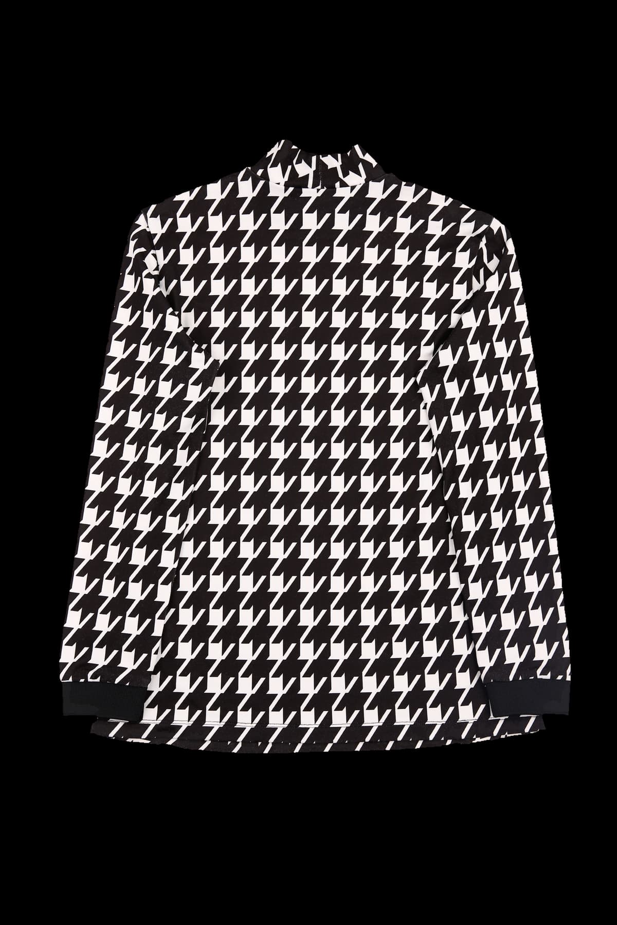 하운드 체크 하이넥 티셔츠