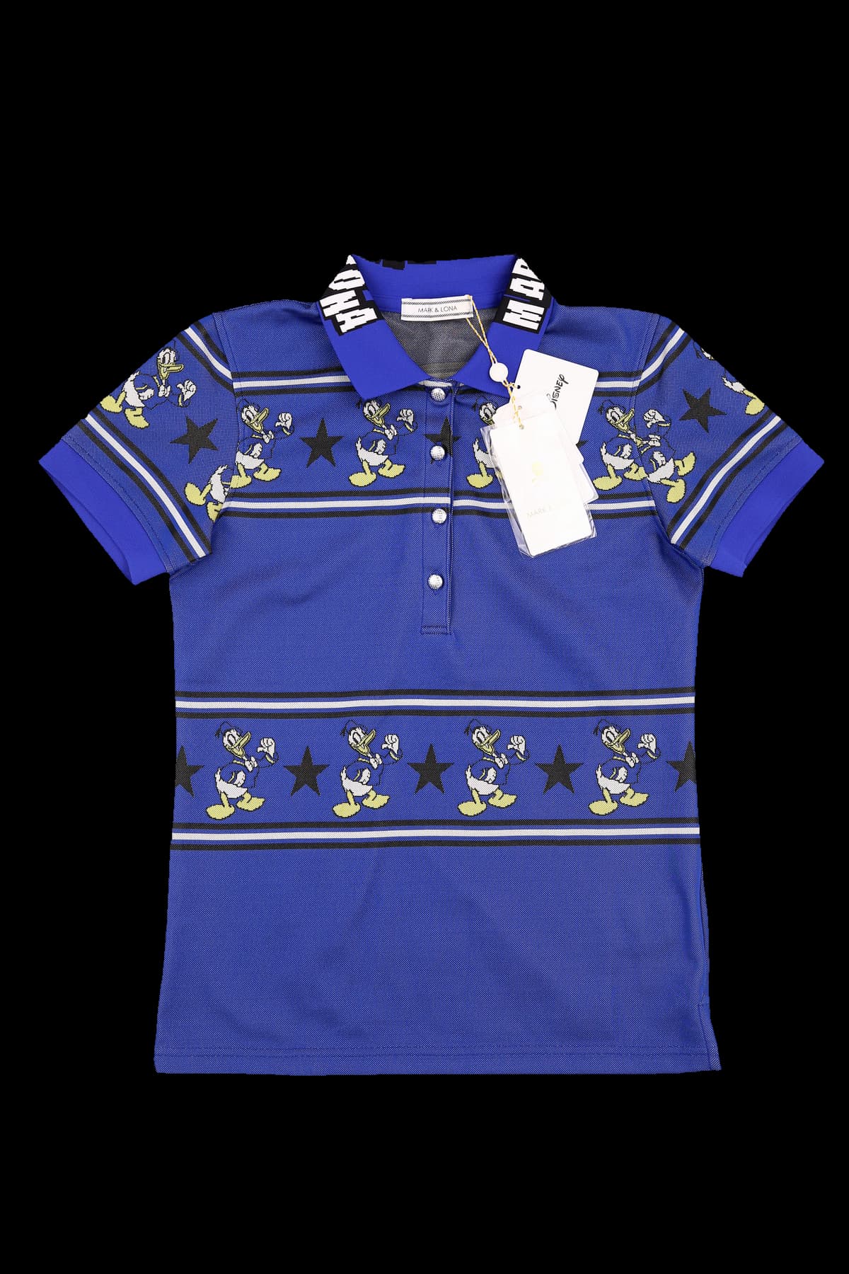 [새상품] 디즈니 패턴 카라 반팔 티셔츠