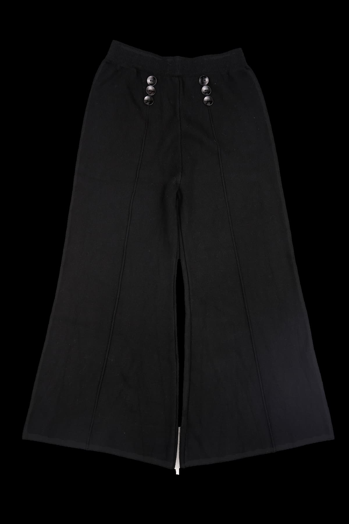 버튼 니트 롱팬츠