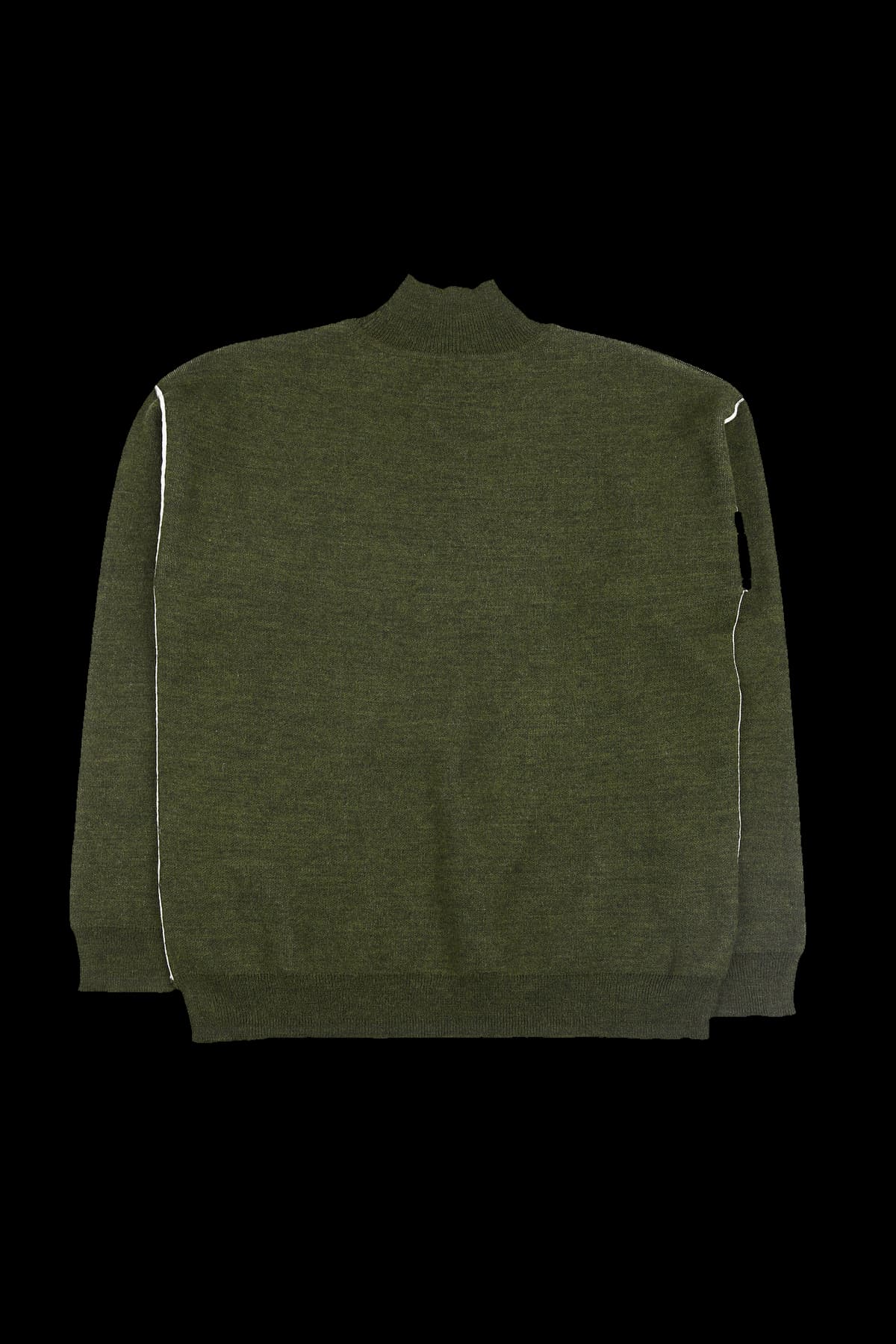 배색 라인 긴팔 니트