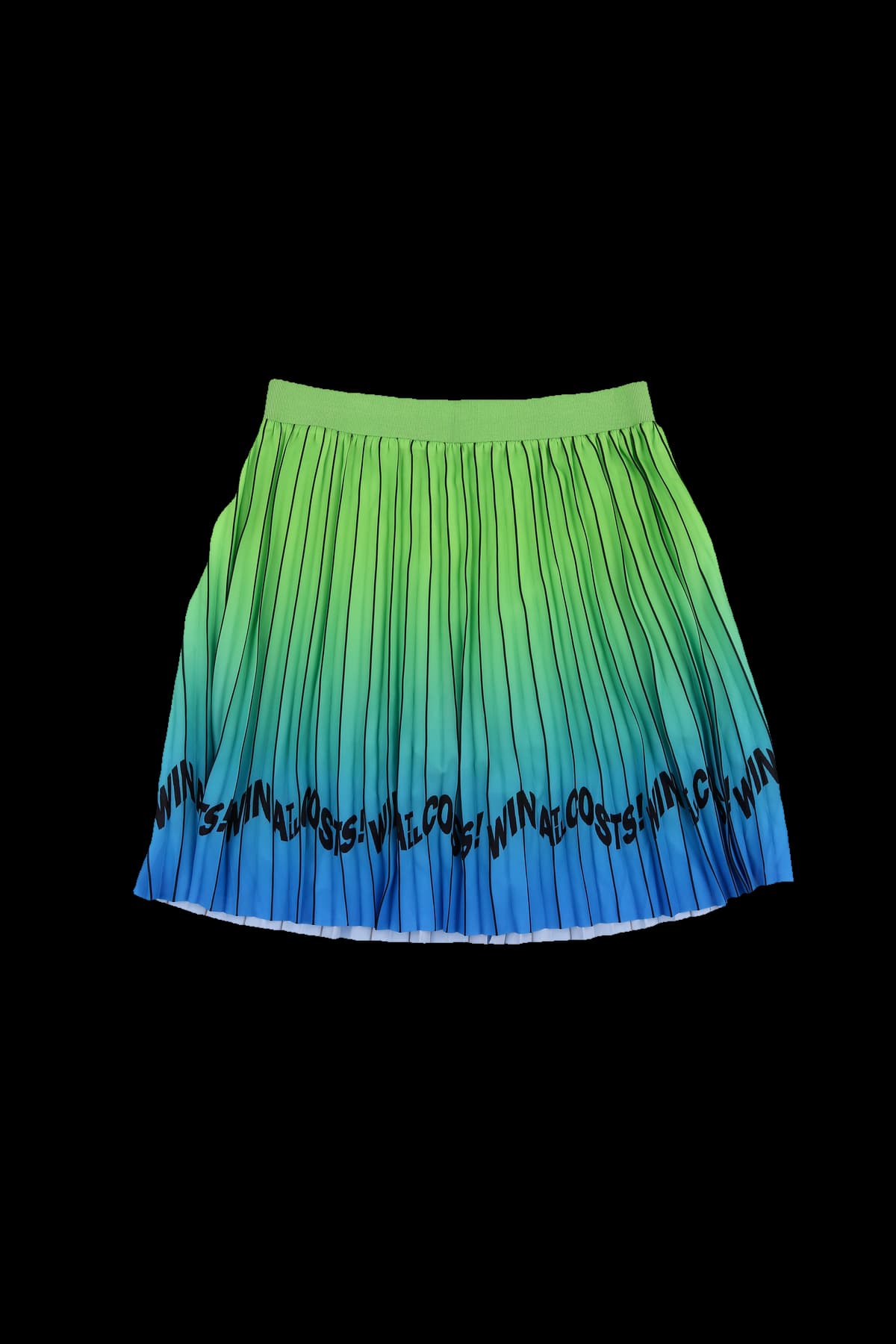 [새상품] 그라데이션 배색 플리츠 스커트