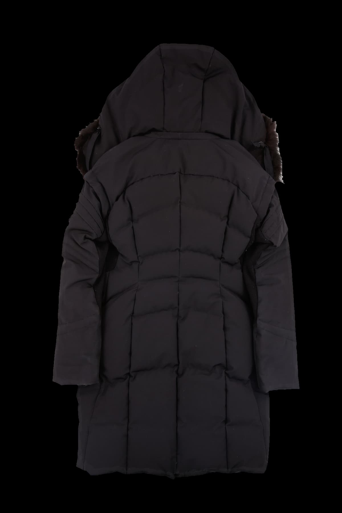 덕 다운 폭스 퍼 점퍼