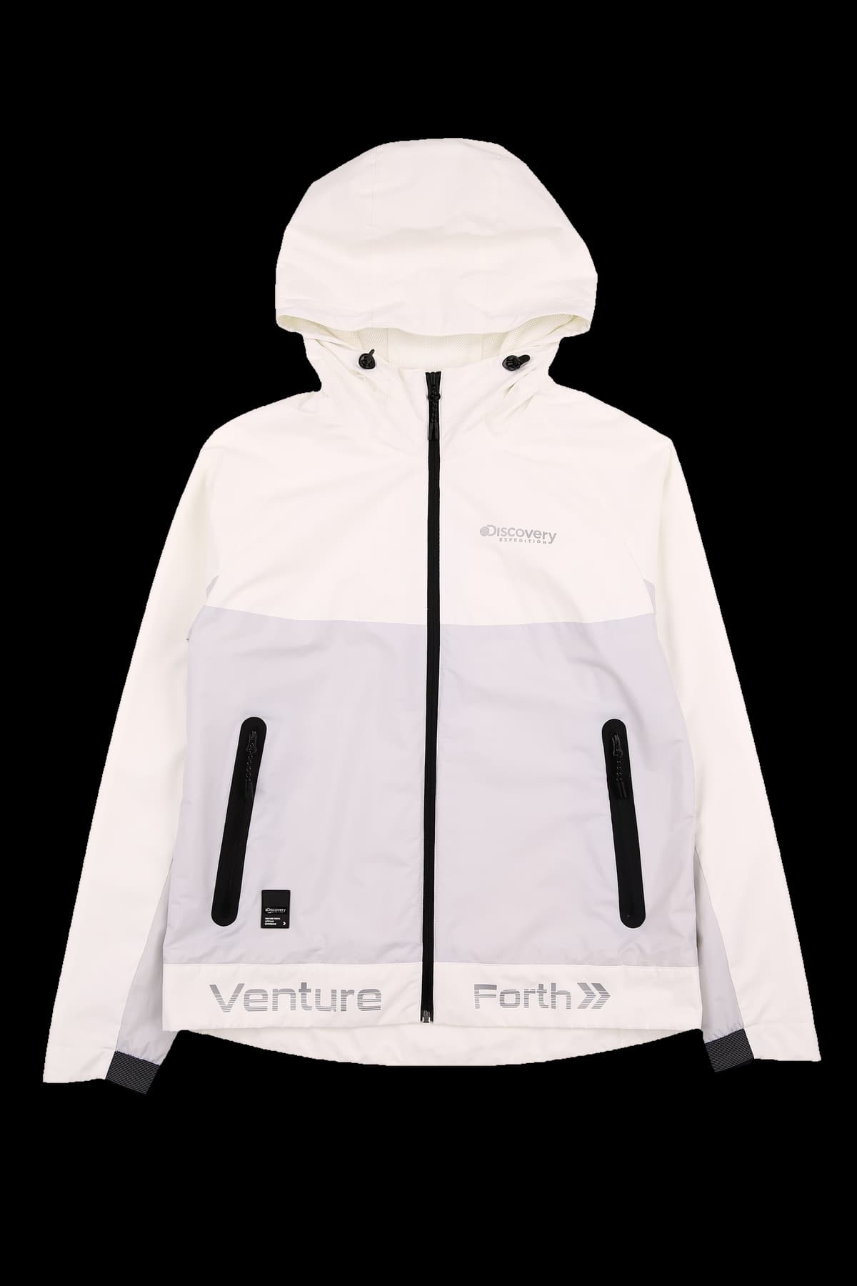 [남성] 로고 배색 후드 집업 점퍼