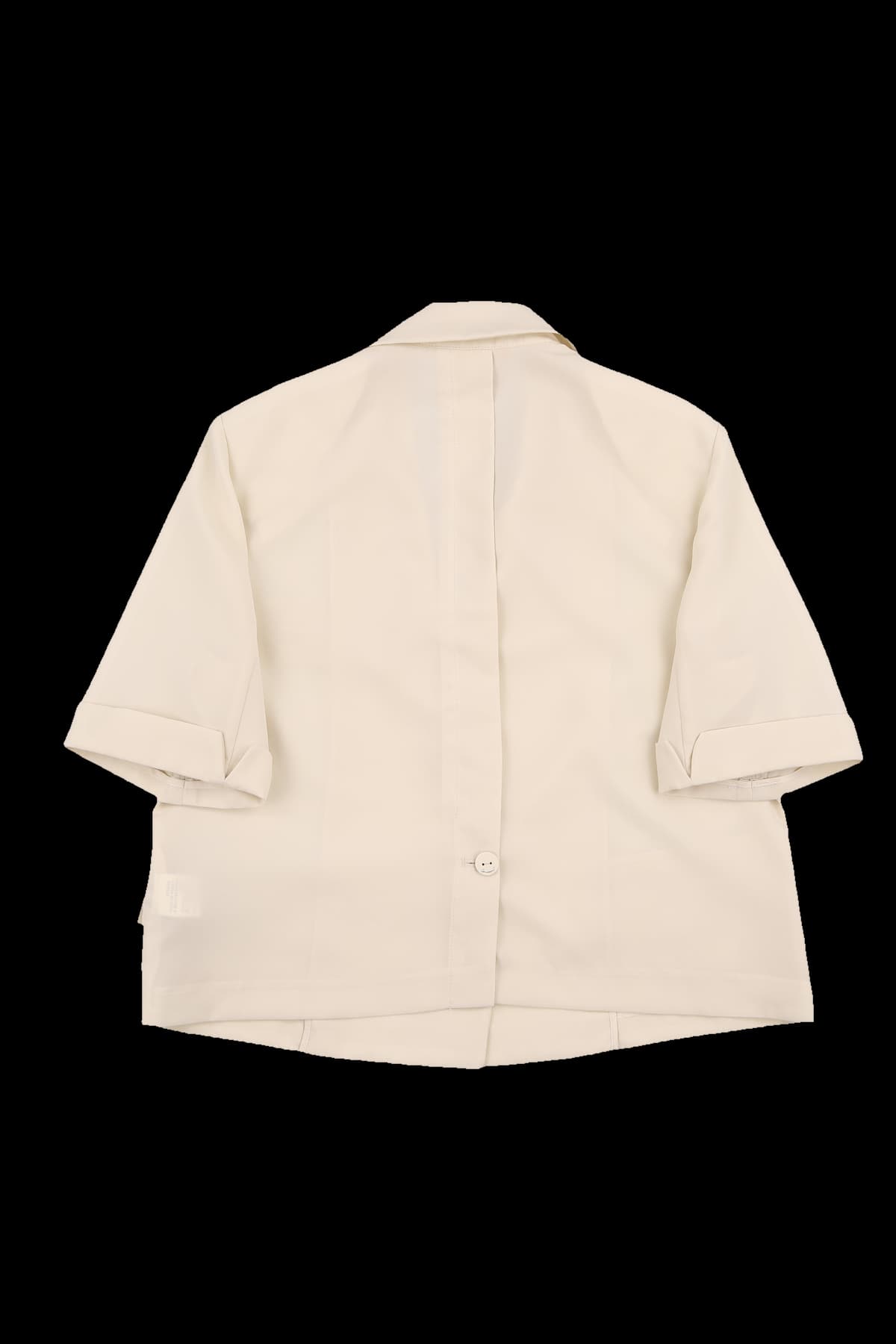 싱글 버튼 반팔 카라 자켓