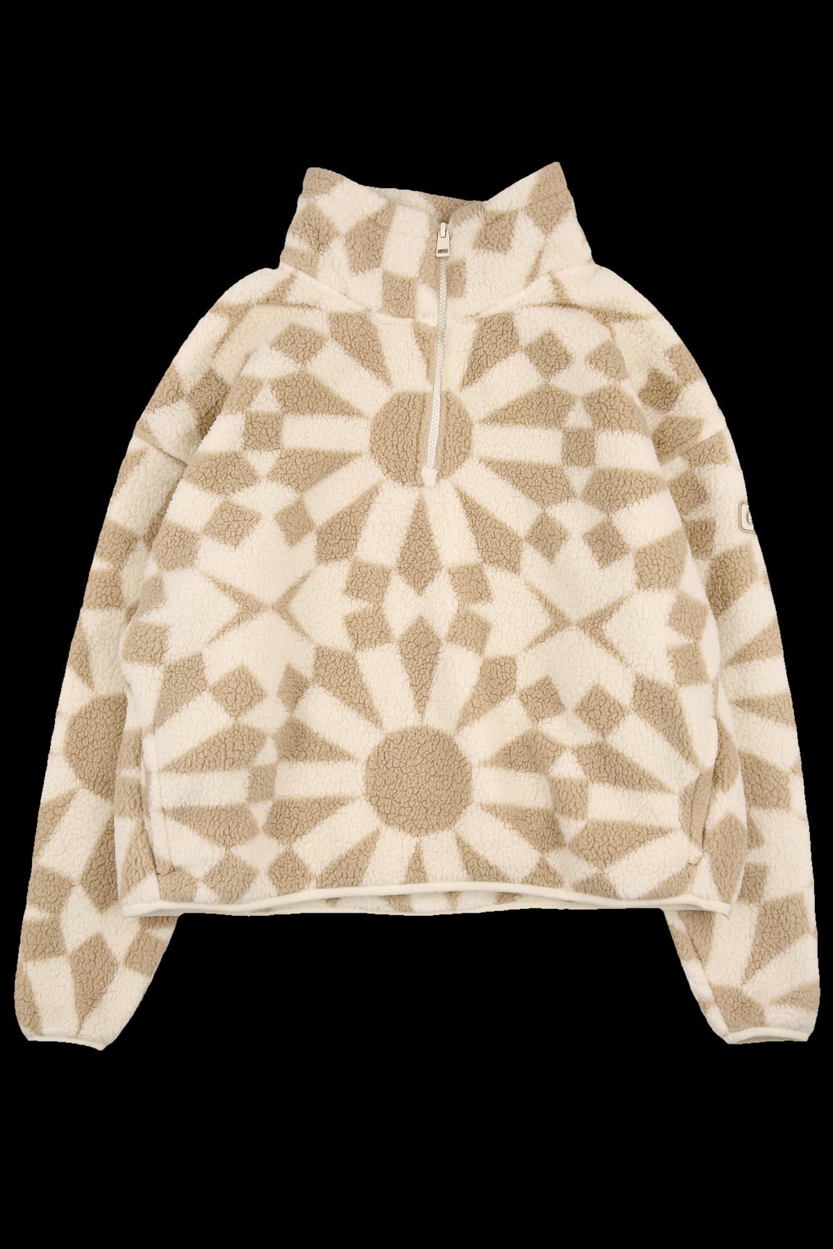 플리스 하프 집업 긴팔 