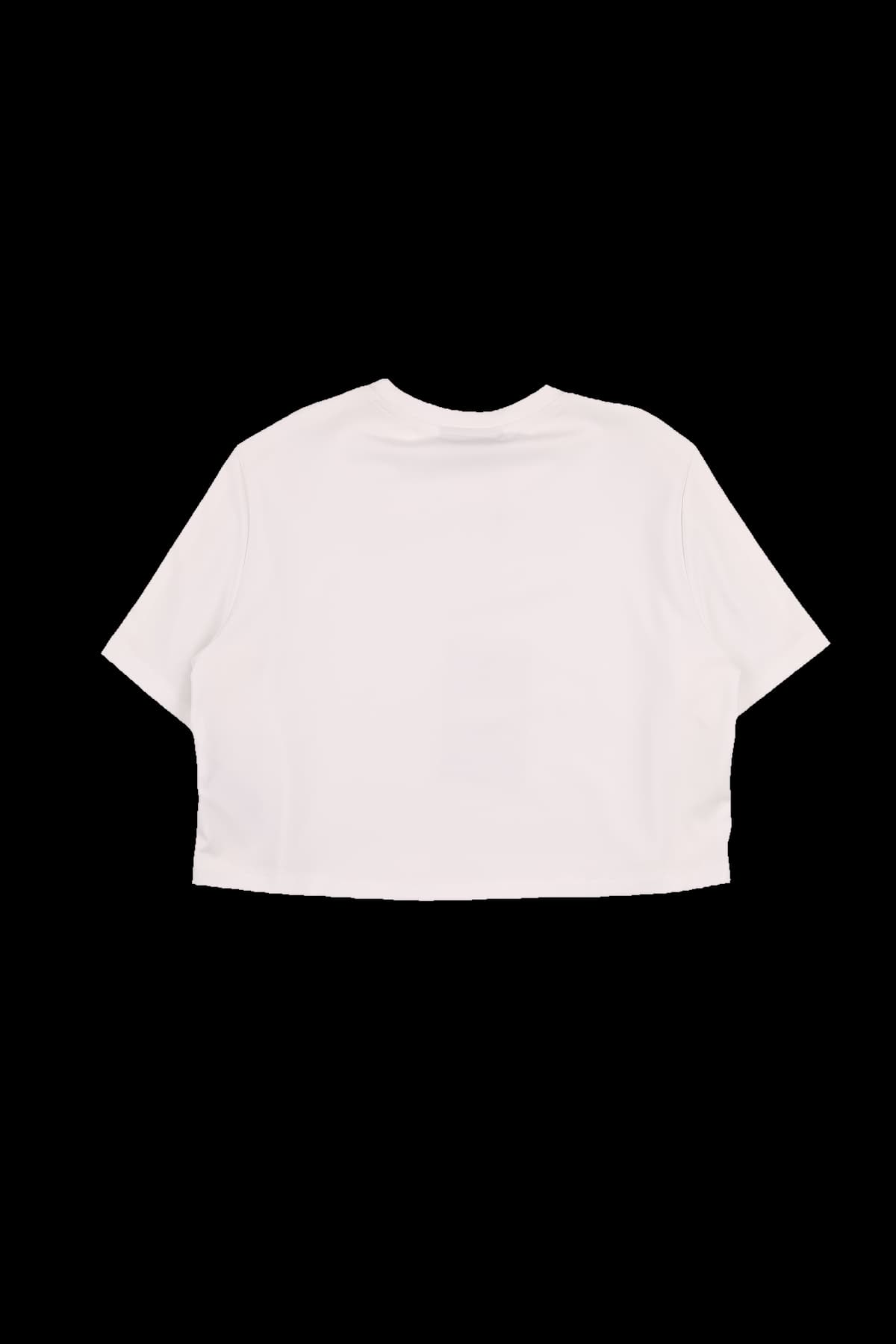 [새상품] 소매 배색 라운드 티셔츠