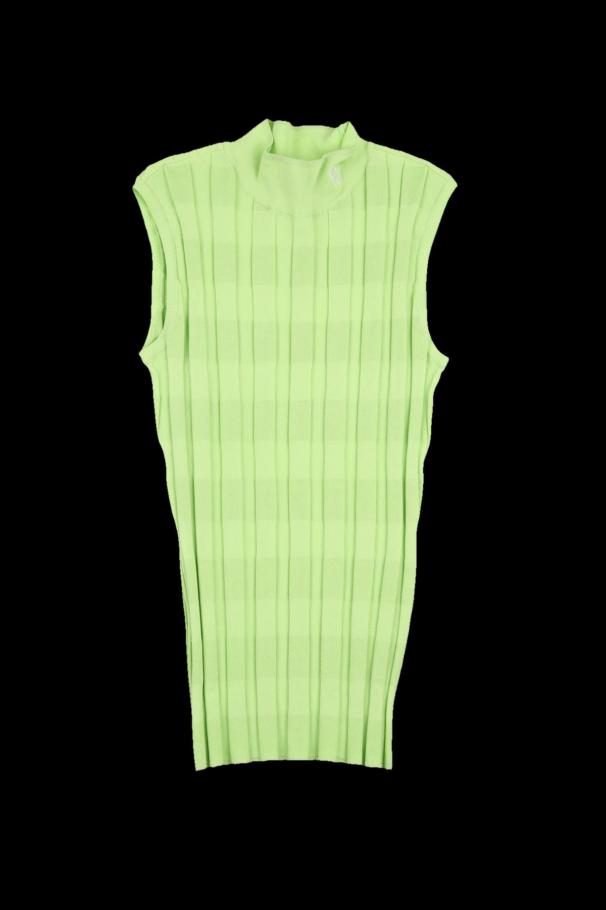 하프넥 슬리브리스 니트