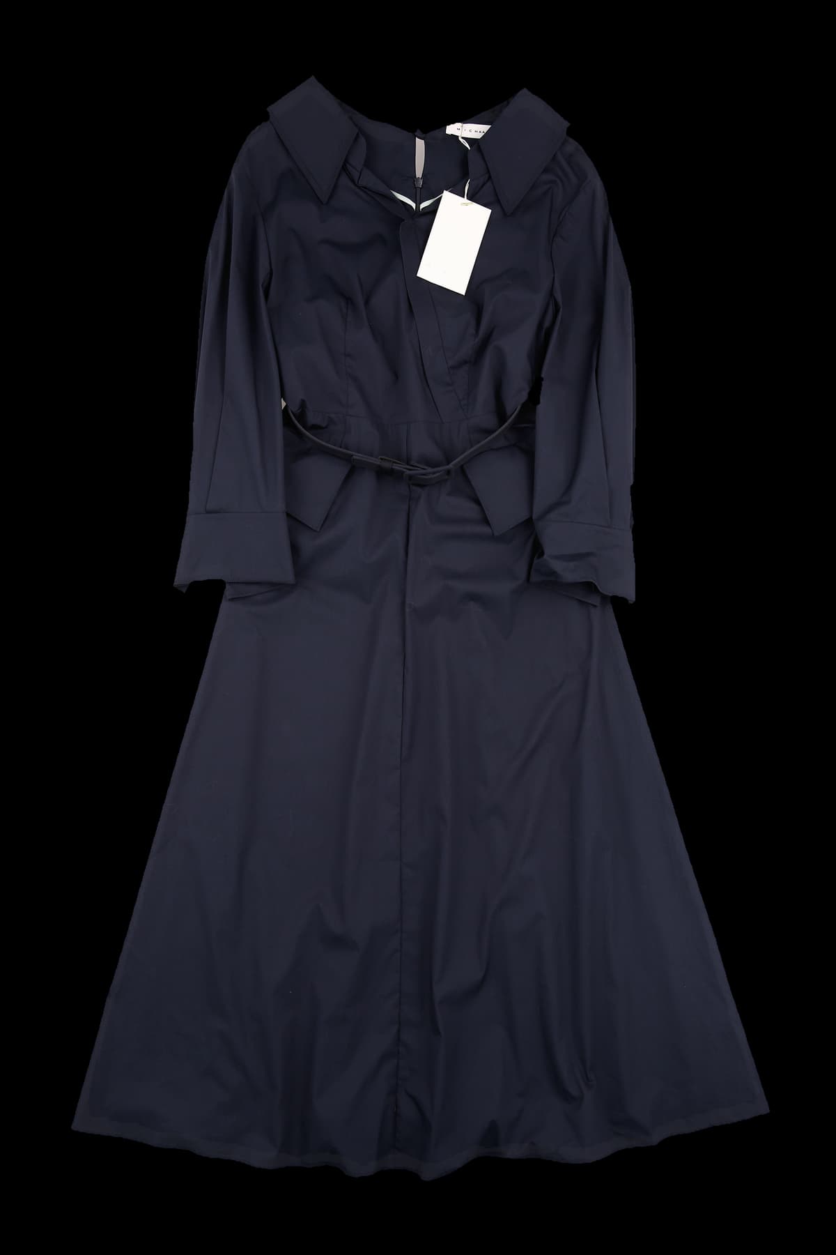 [새상품] 벨티드 카라 원피스