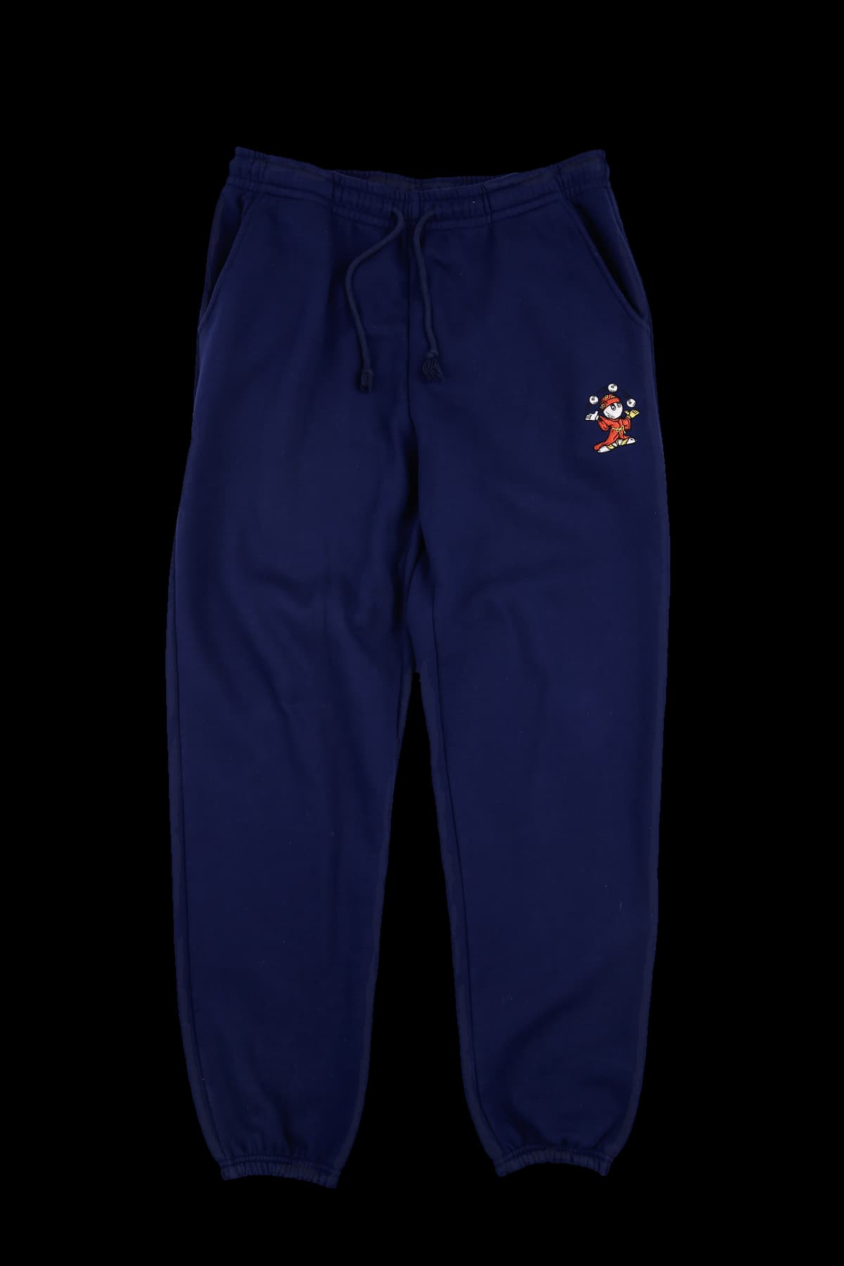 [남성] 로고 자수 기모 조거 팬츠