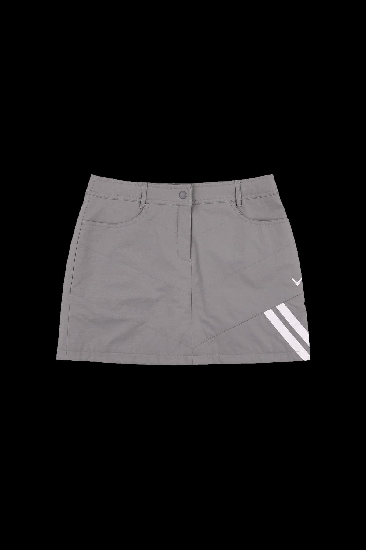 사선 퀼팅 스커트