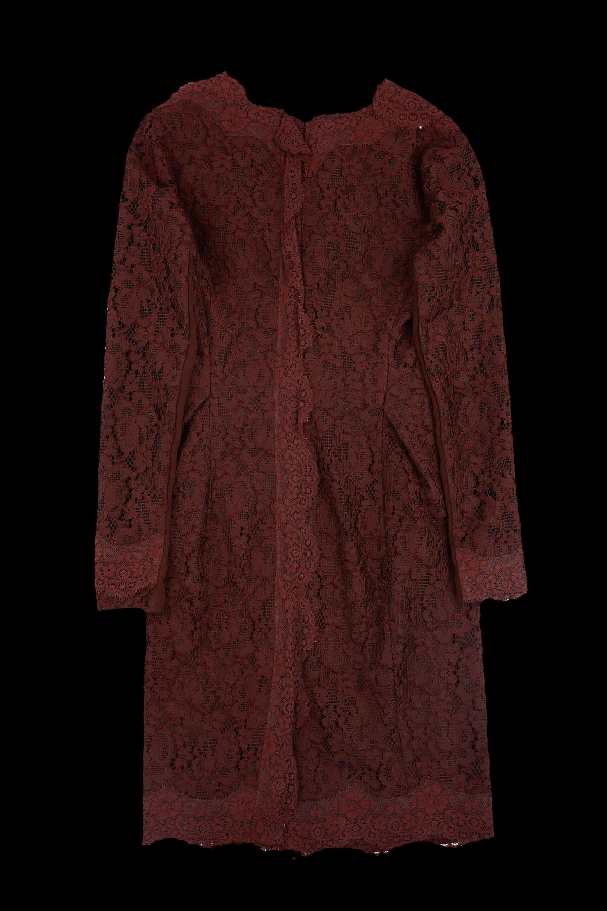 자수 롱 긴팔 원피스 