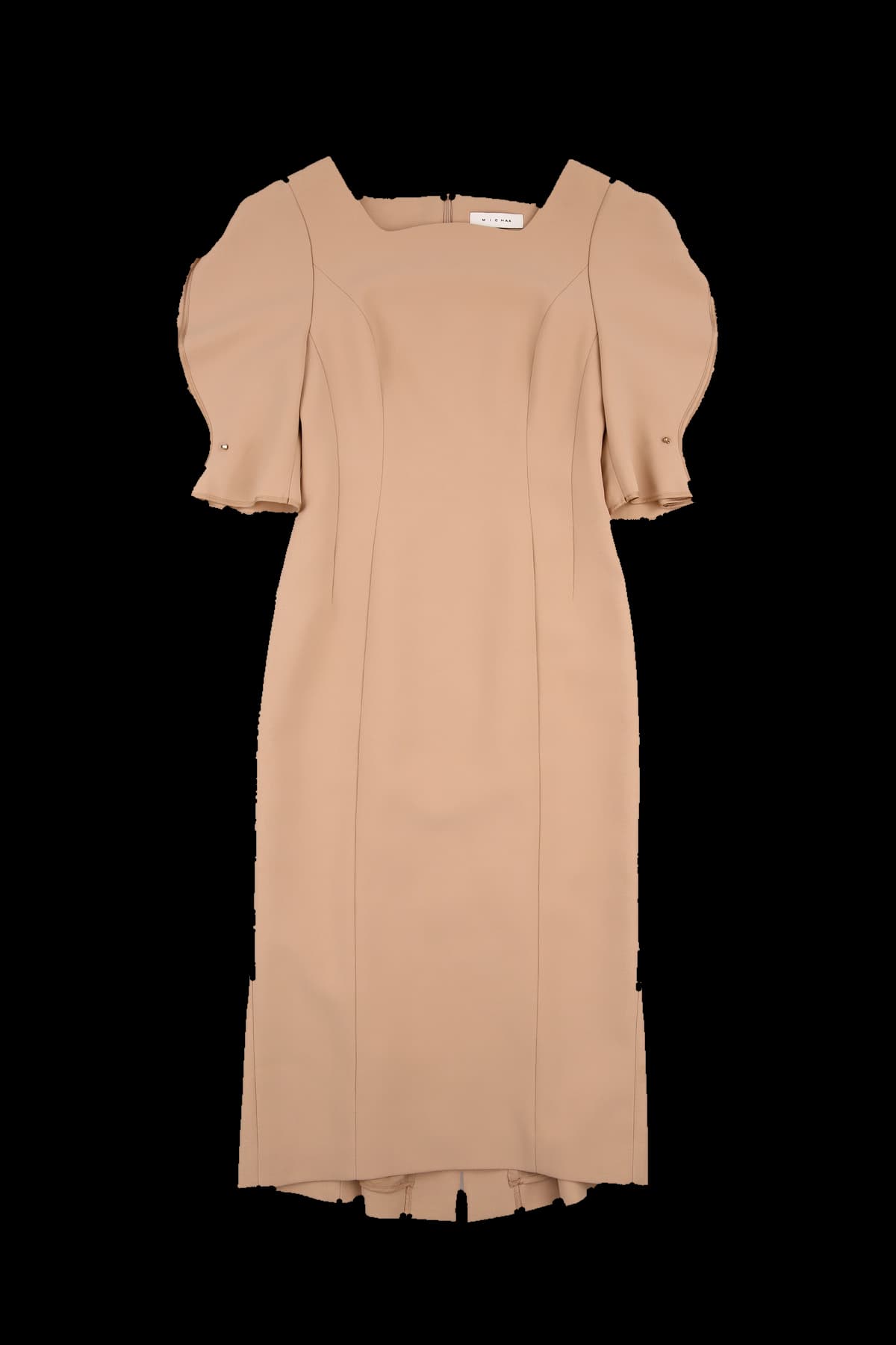 소매 바인딩 절개 원피스 