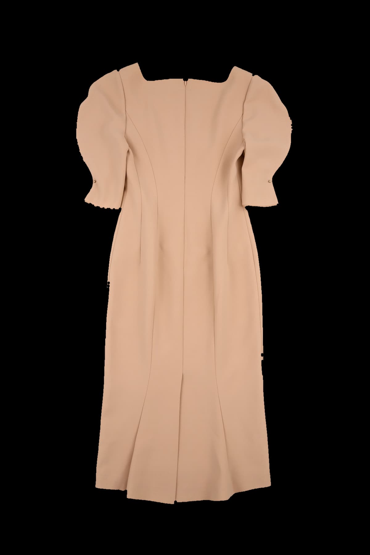 소매 바인딩 절개 원피스 