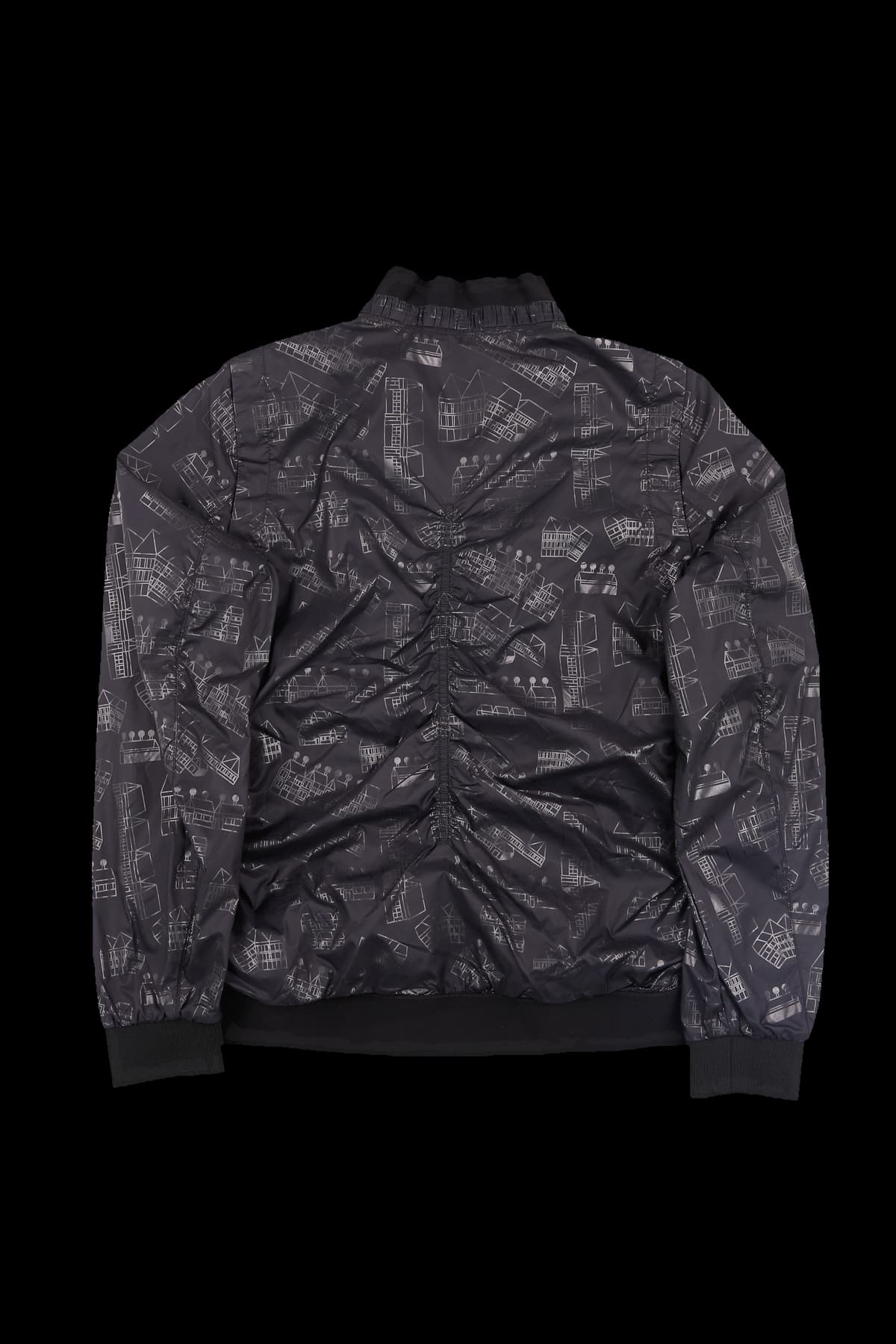 패턴 집업  바람막이 자켓