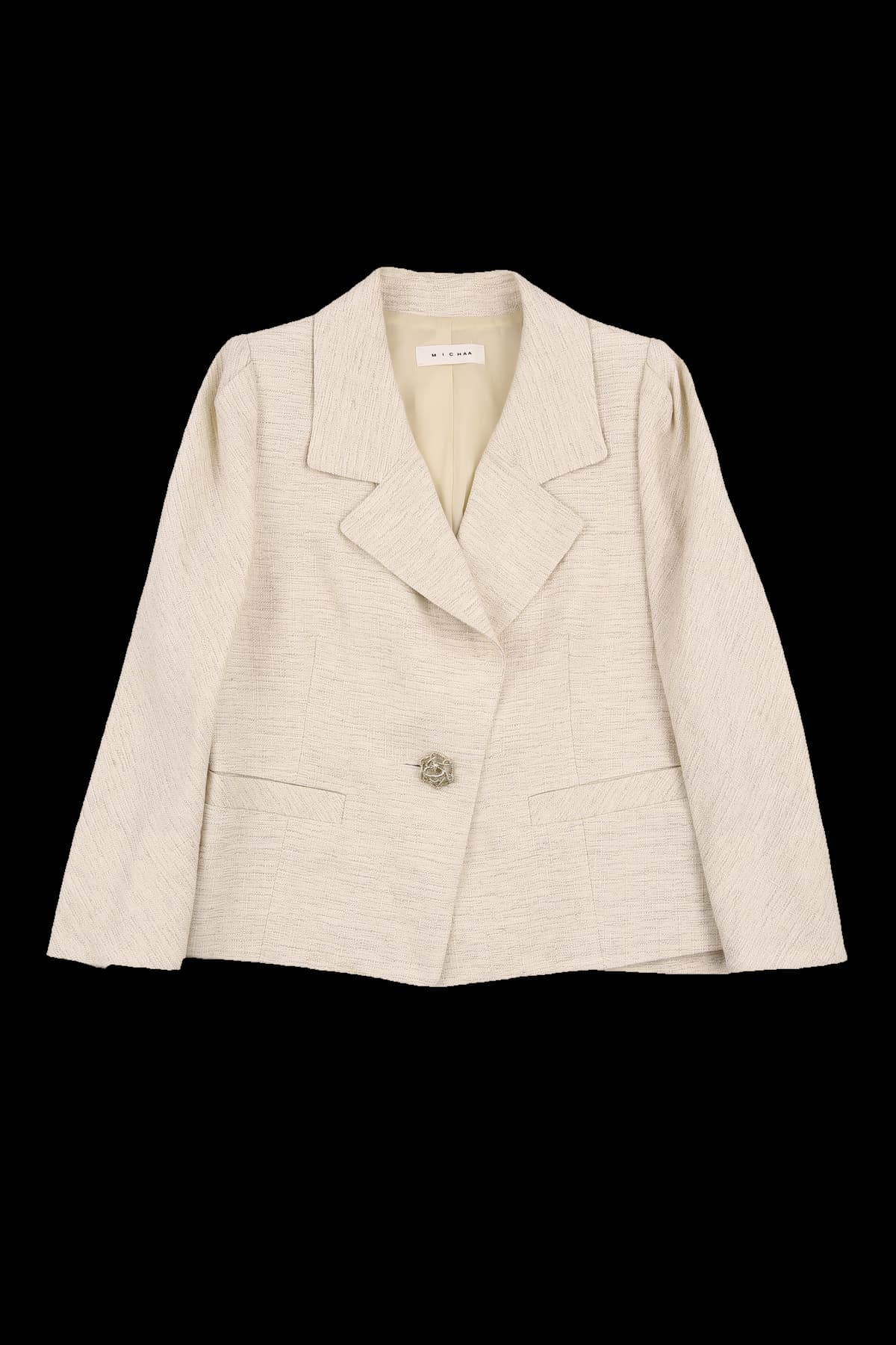 핀턱 트위드 재킷 