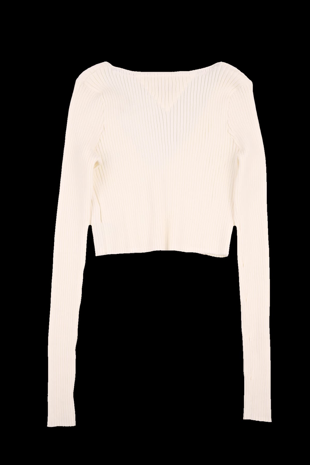 로고 패치 골지 니트 가디건