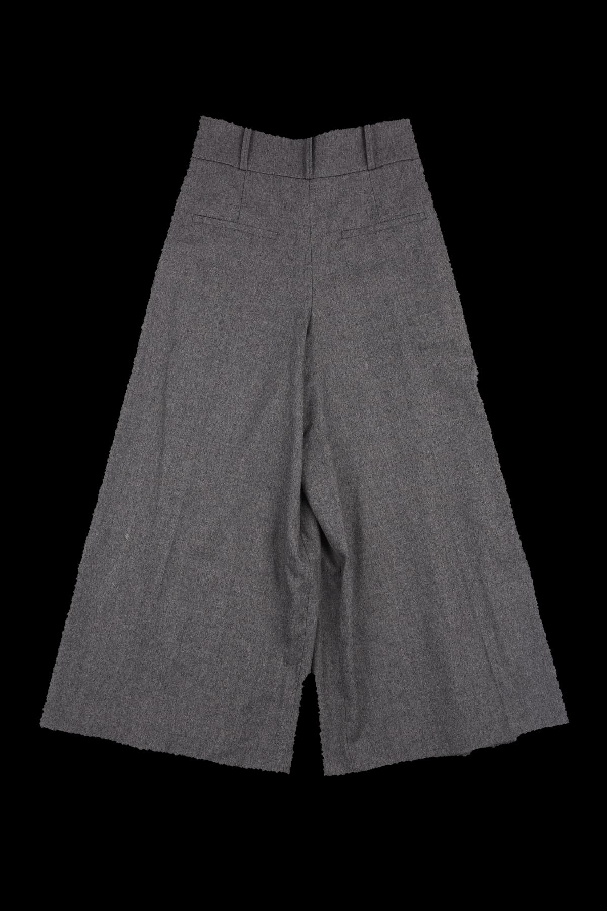 하이웨이스트 더블 핀턱 8부 팬츠