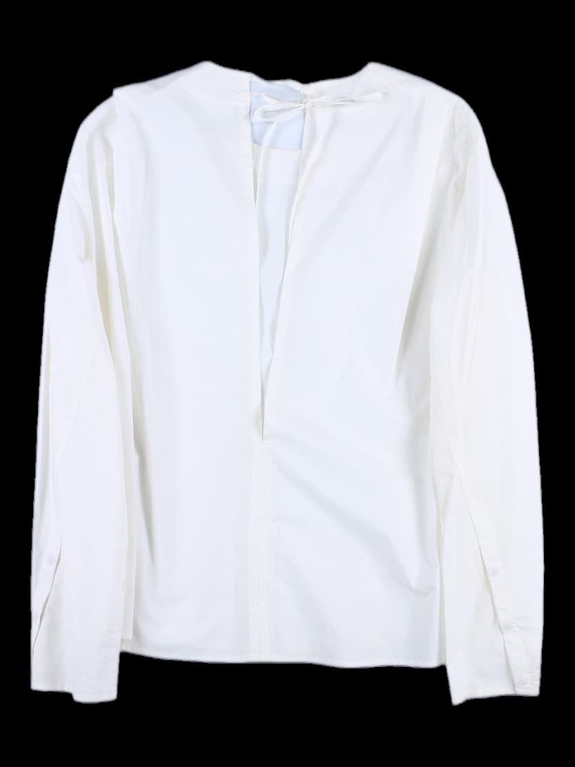 스트랩 트임 블라우스