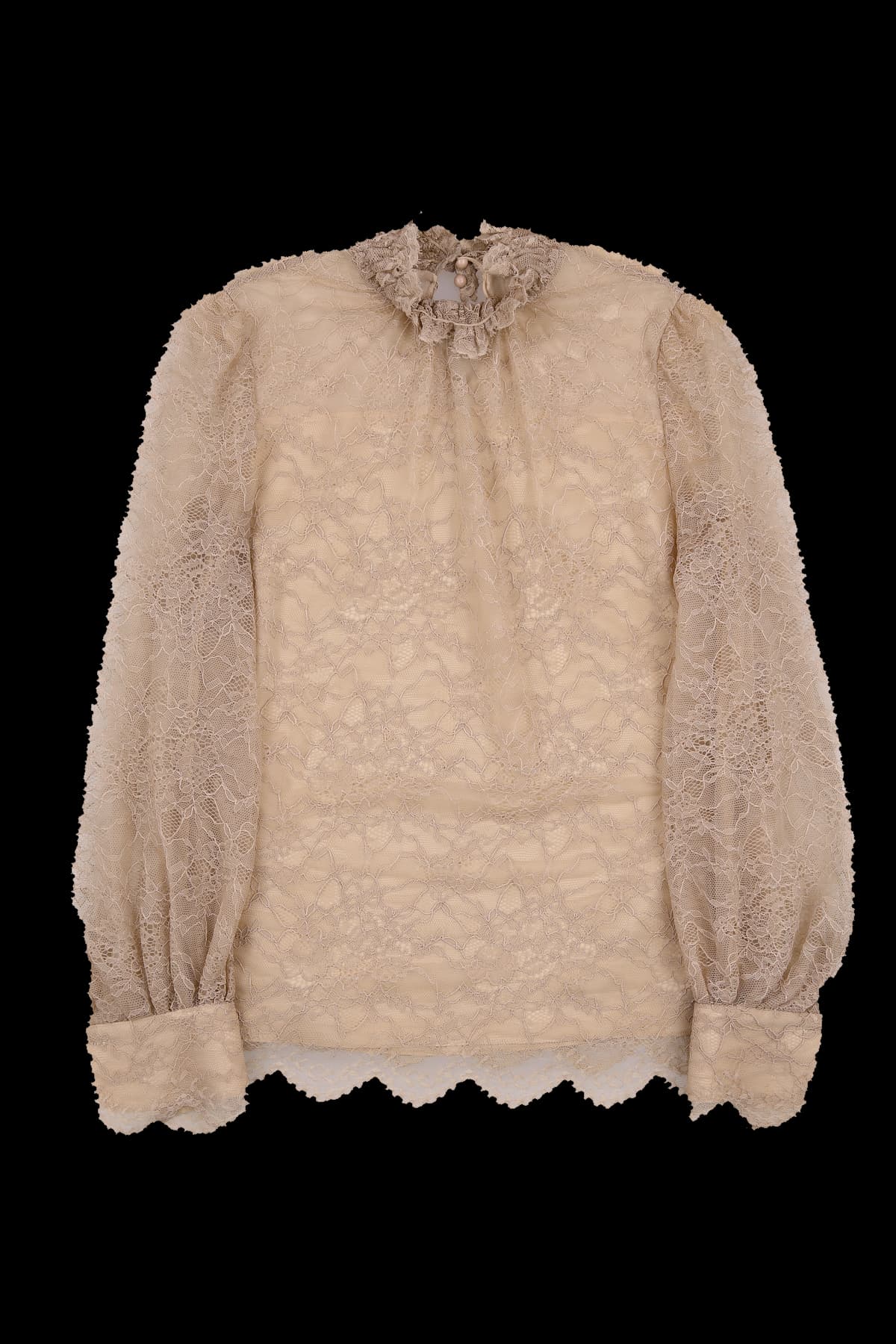 플라워 레이스 블라우스 